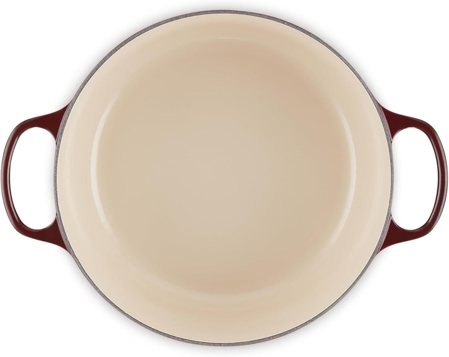 imageLe Creuset Enameled Cast Iron Signature Round Dutch Oven 725 qt Sea SaltGarnet