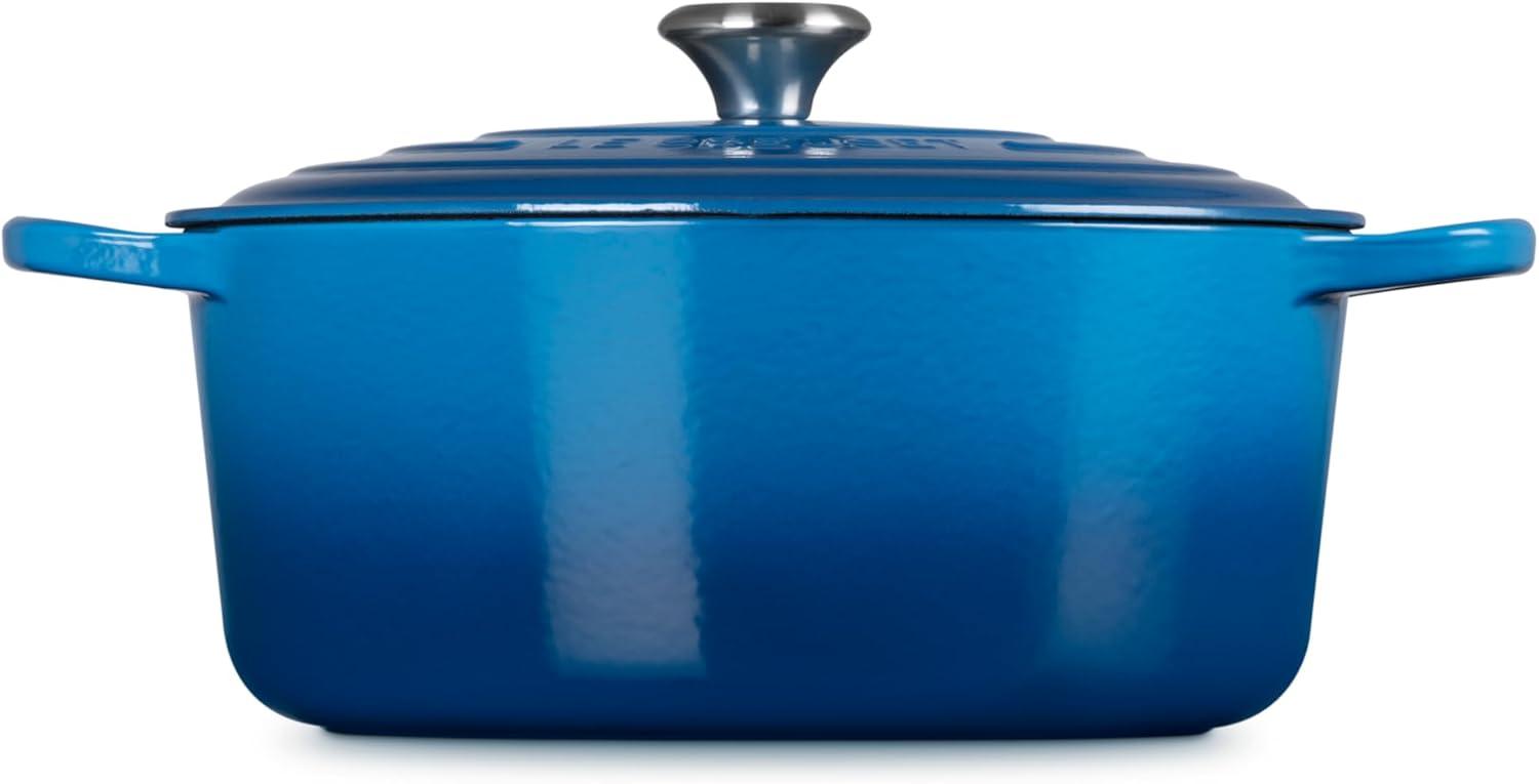 imageLe Creuset Enameled Cast Iron Signature Round Dutch Oven 725 qt Sea SaltMarseille