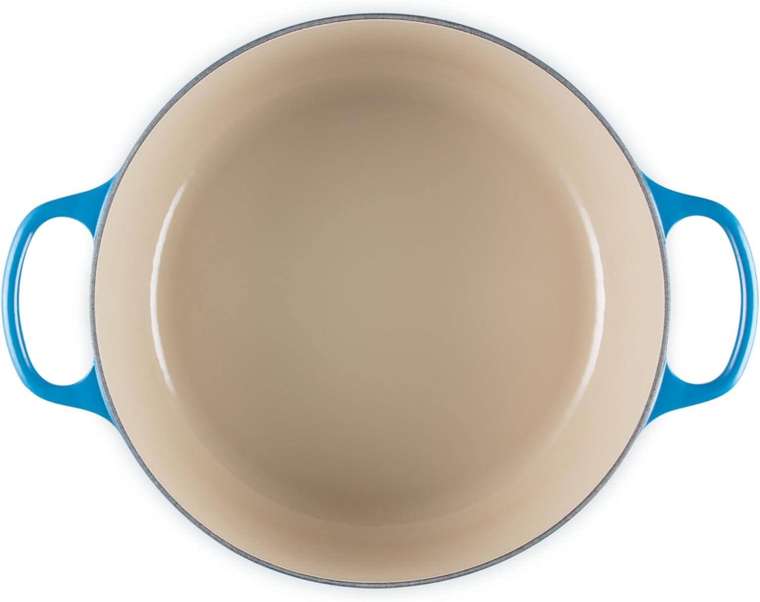 imageLe Creuset Enameled Cast Iron Signature Round Dutch Oven 725 qt Sea SaltMarseille