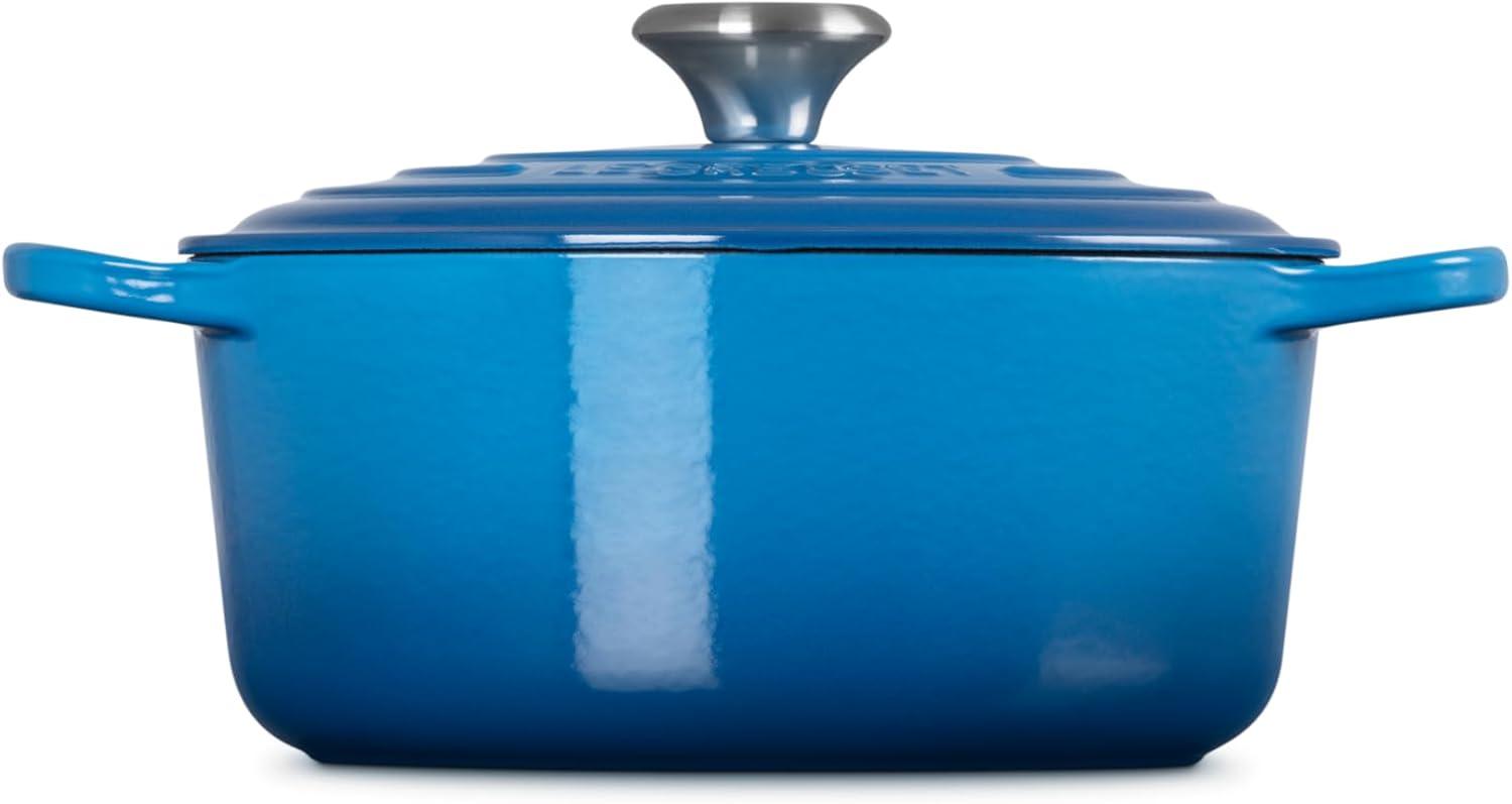 imageLe Creuset Enameled Cast Iron Signature Round Dutch Oven 725 qt Sea SaltMarseille