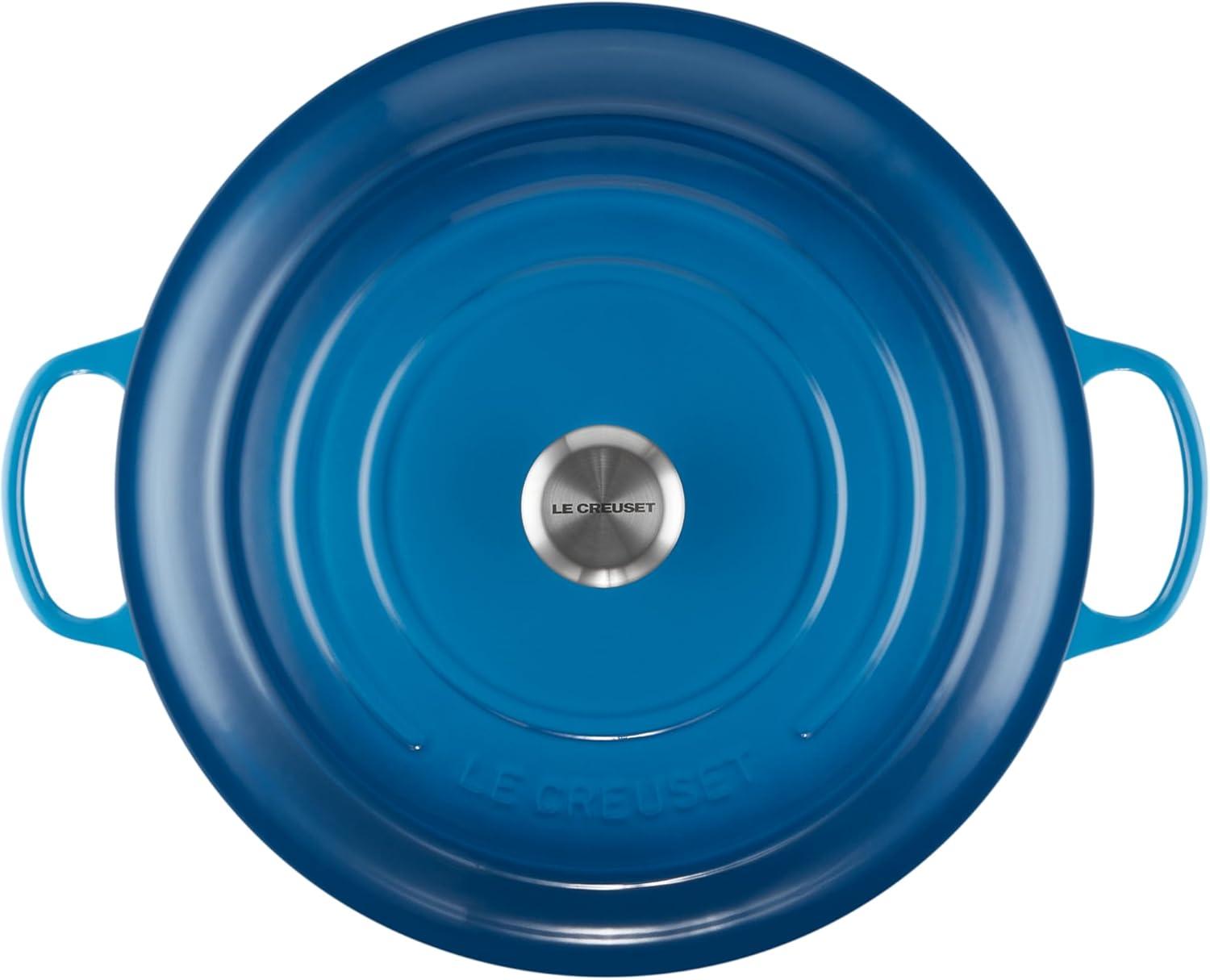 imageLe Creuset Enameled Cast Iron Signature Round Dutch Oven 725 qt Sea SaltMarseille