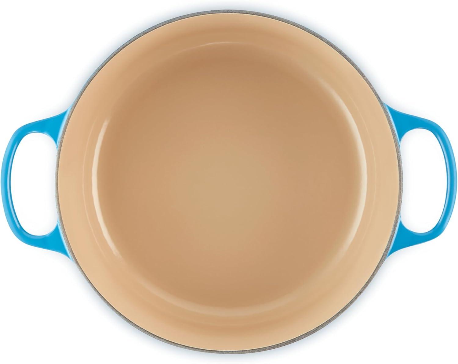 imageLe Creuset Enameled Cast Iron Signature Round Dutch Oven 725 qt Sea SaltMarseille
