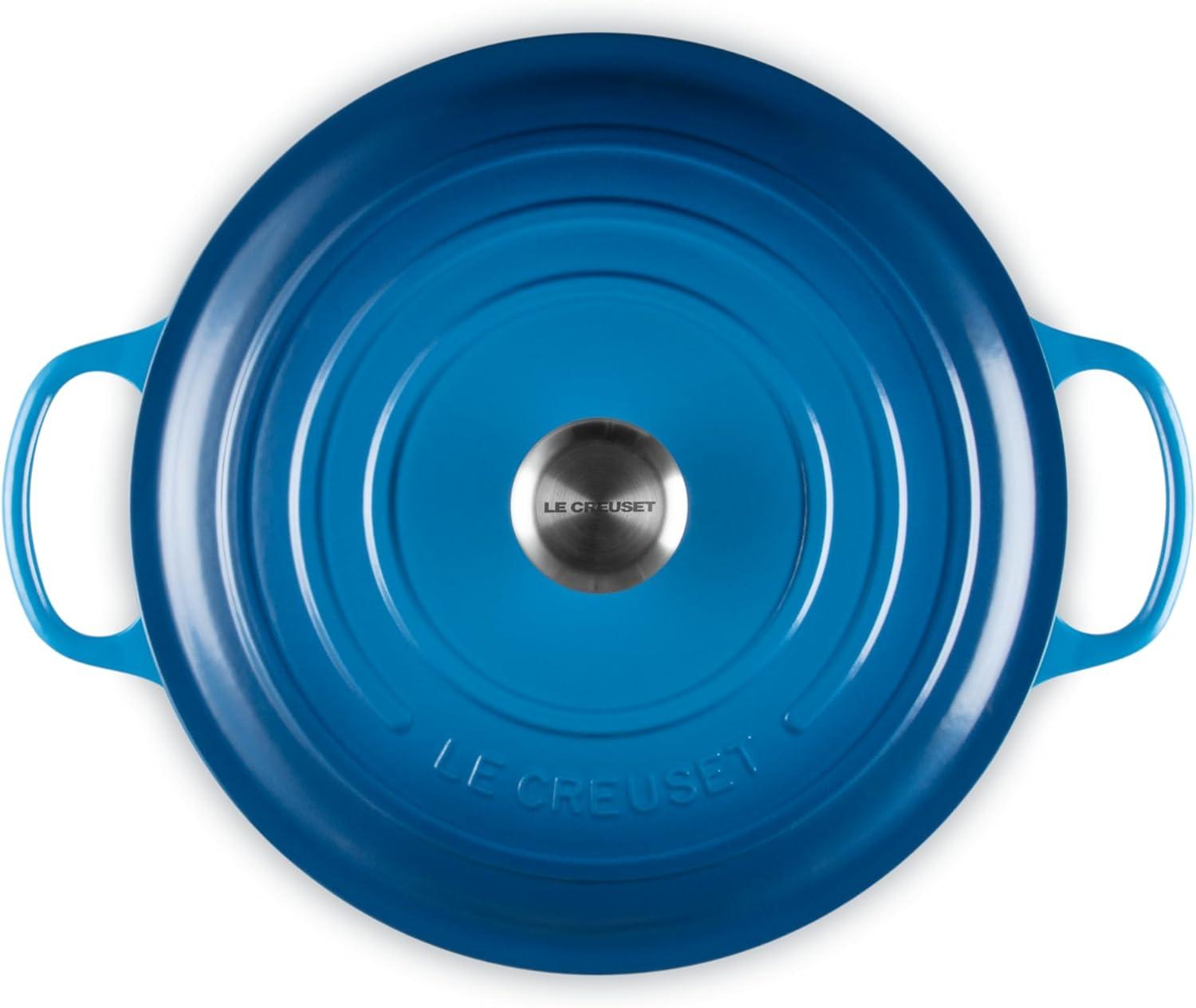 imageLe Creuset Enameled Cast Iron Signature Round Dutch Oven 725 qt Sea SaltMarseille