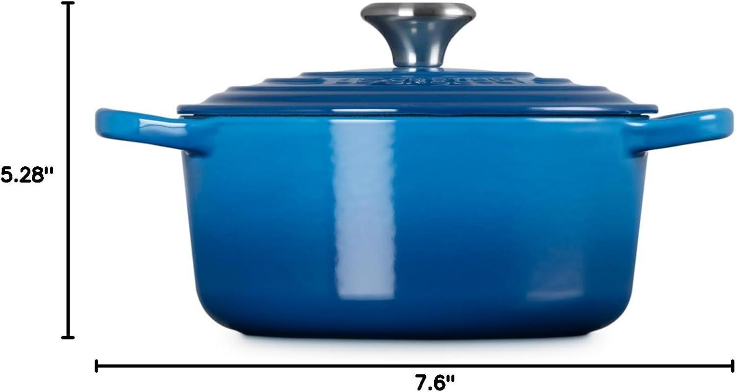 imageLe Creuset Enameled Cast Iron Signature Round Dutch Oven 725 qt Sea SaltMarseille