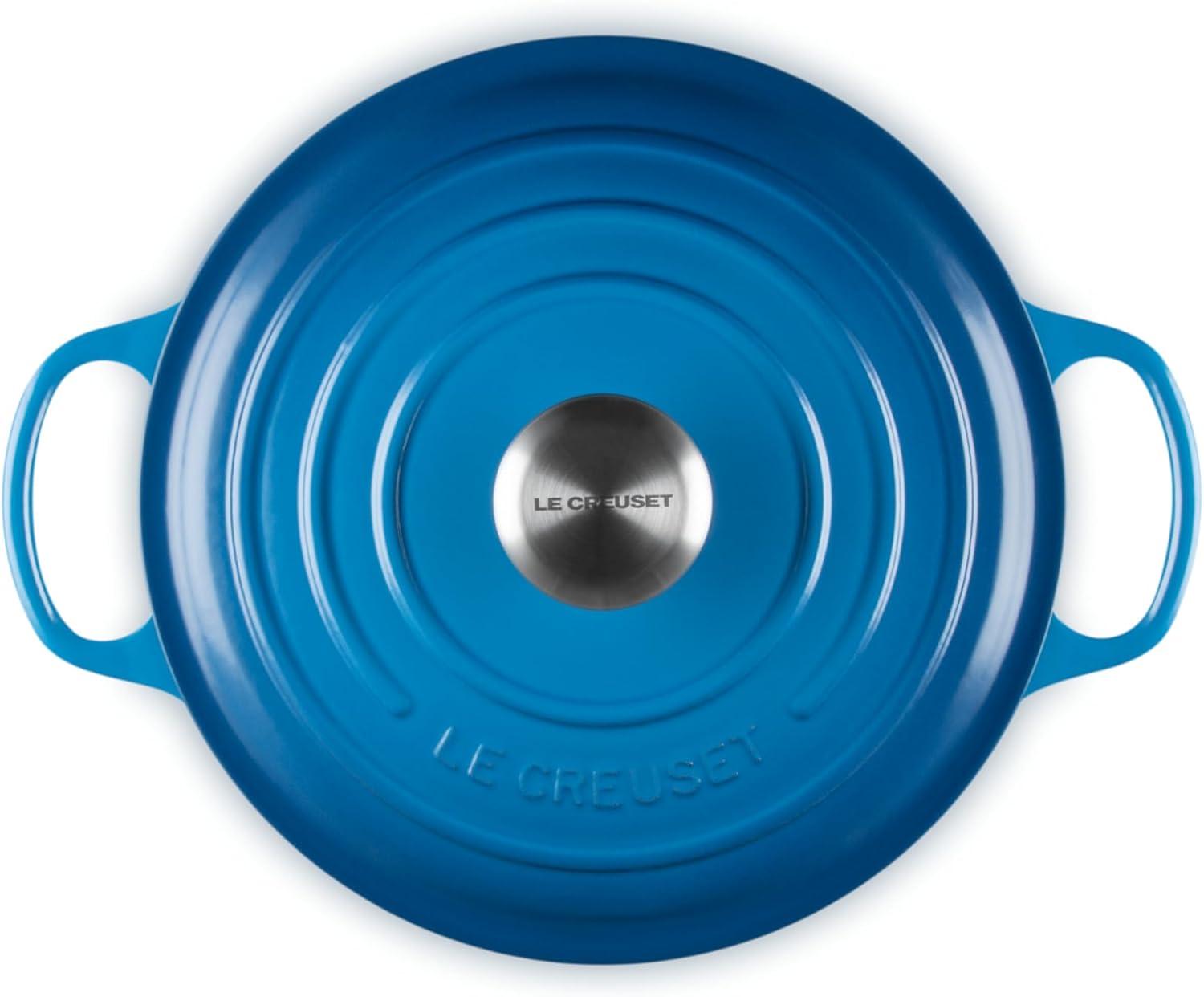 imageLe Creuset Enameled Cast Iron Signature Round Dutch Oven 725 qt Sea SaltMarseille