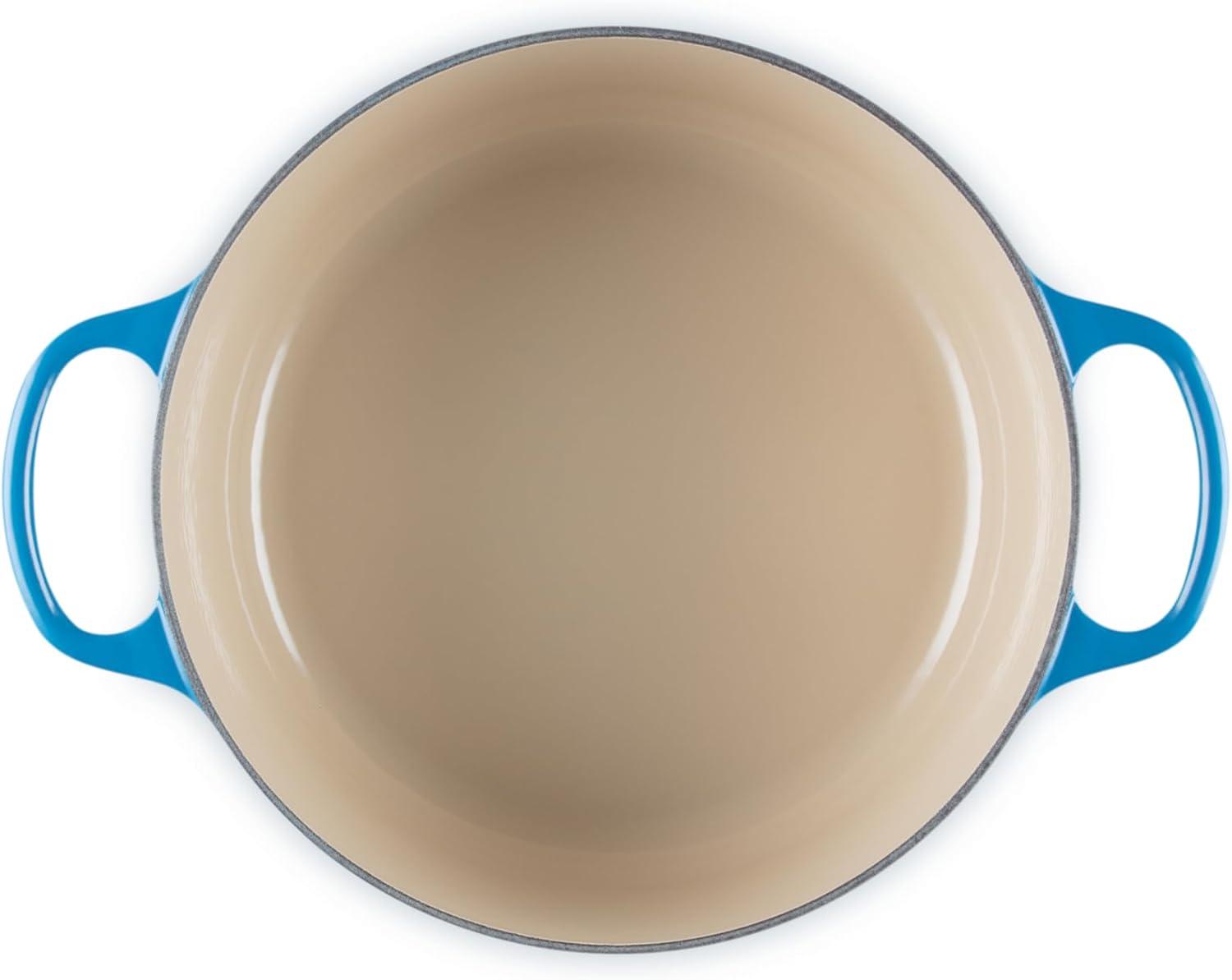 imageLe Creuset Enameled Cast Iron Signature Round Dutch Oven 725 qt Sea SaltMarseille