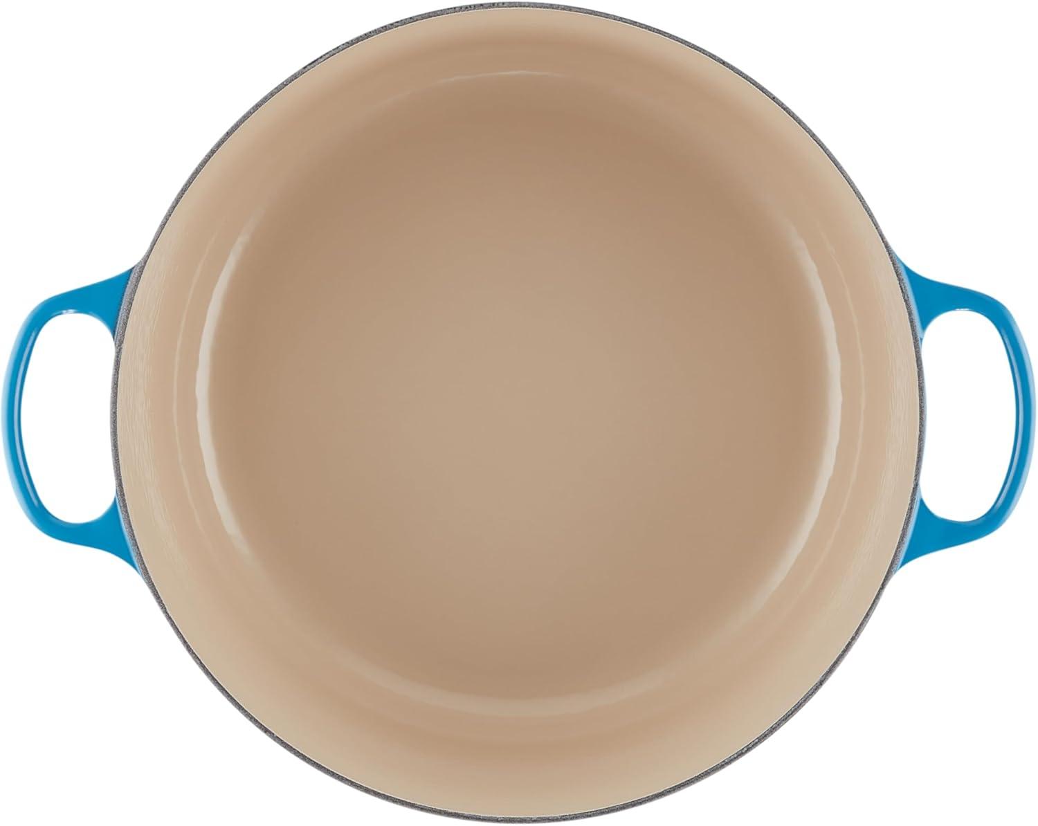 imageLe Creuset Enameled Cast Iron Signature Round Dutch Oven 725 qt Sea SaltMarseille