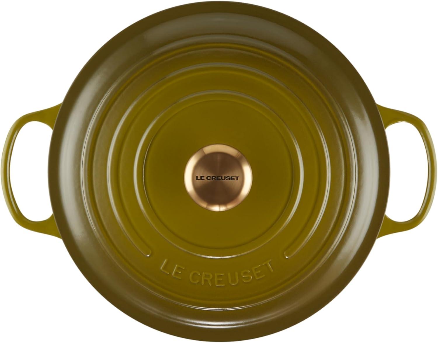 imageLe Creuset Enameled Cast Iron Signature Round Dutch Oven 725 qt Sea SaltOlive