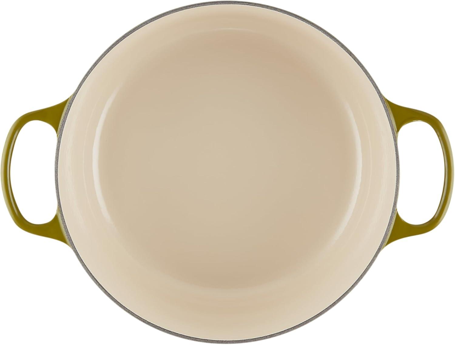 imageLe Creuset Enameled Cast Iron Signature Round Dutch Oven 725 qt Sea SaltOlive