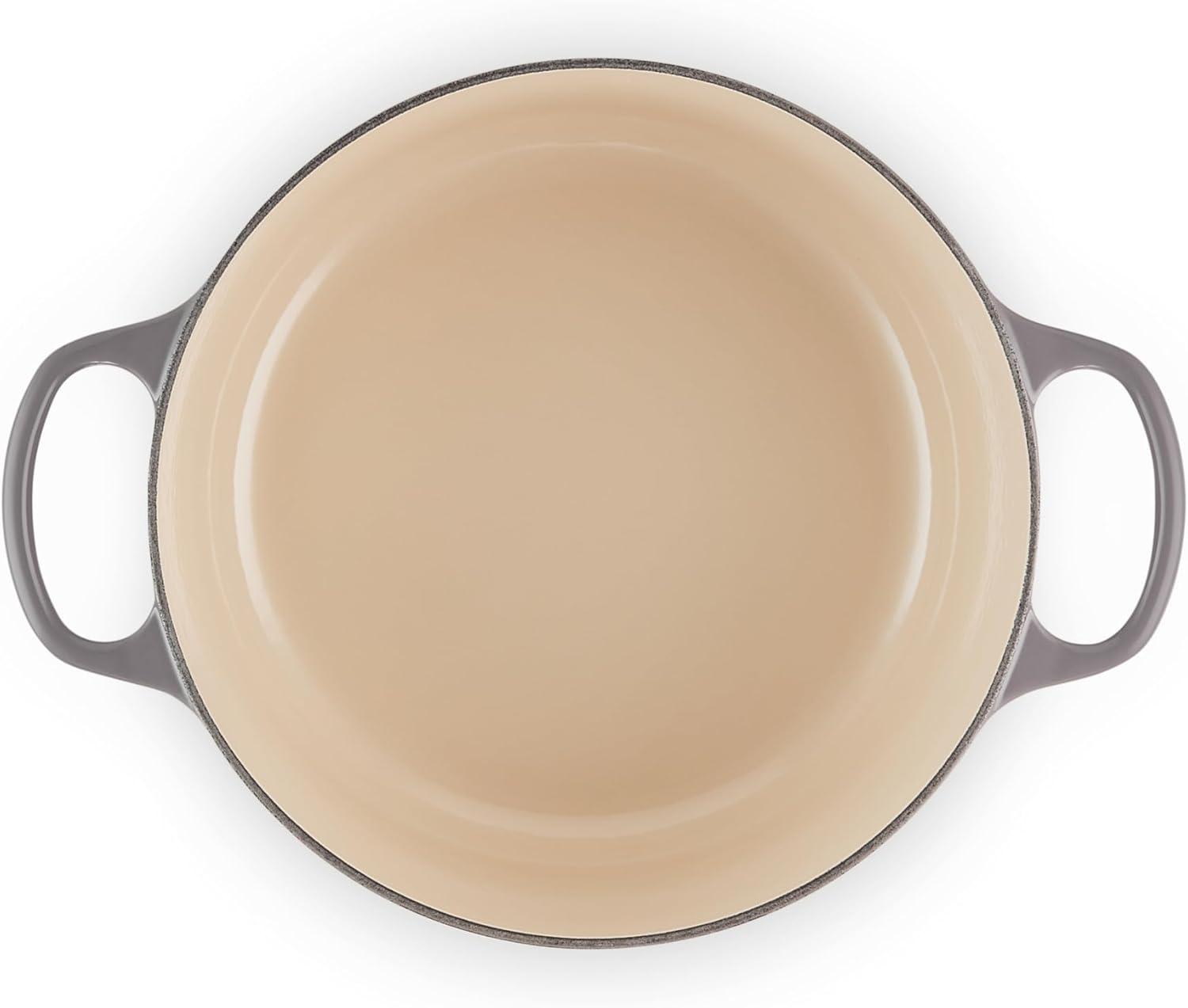 imageLe Creuset Enameled Cast Iron Signature Round Dutch Oven 725 qt Sea SaltOyster