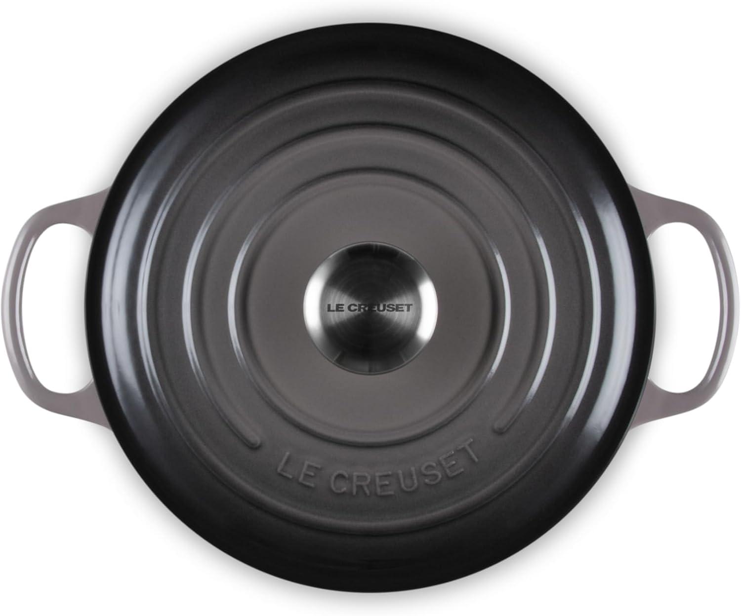 imageLe Creuset Enameled Cast Iron Signature Round Dutch Oven 725 qt Sea SaltOyster