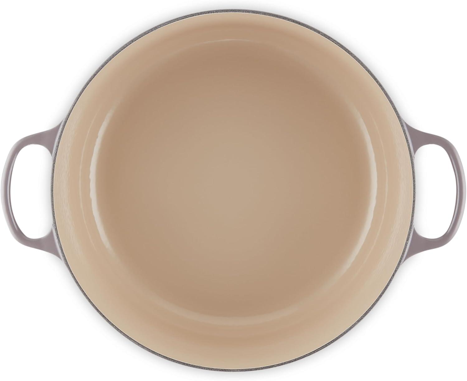 imageLe Creuset Enameled Cast Iron Signature Round Dutch Oven 725 qt Sea SaltOyster