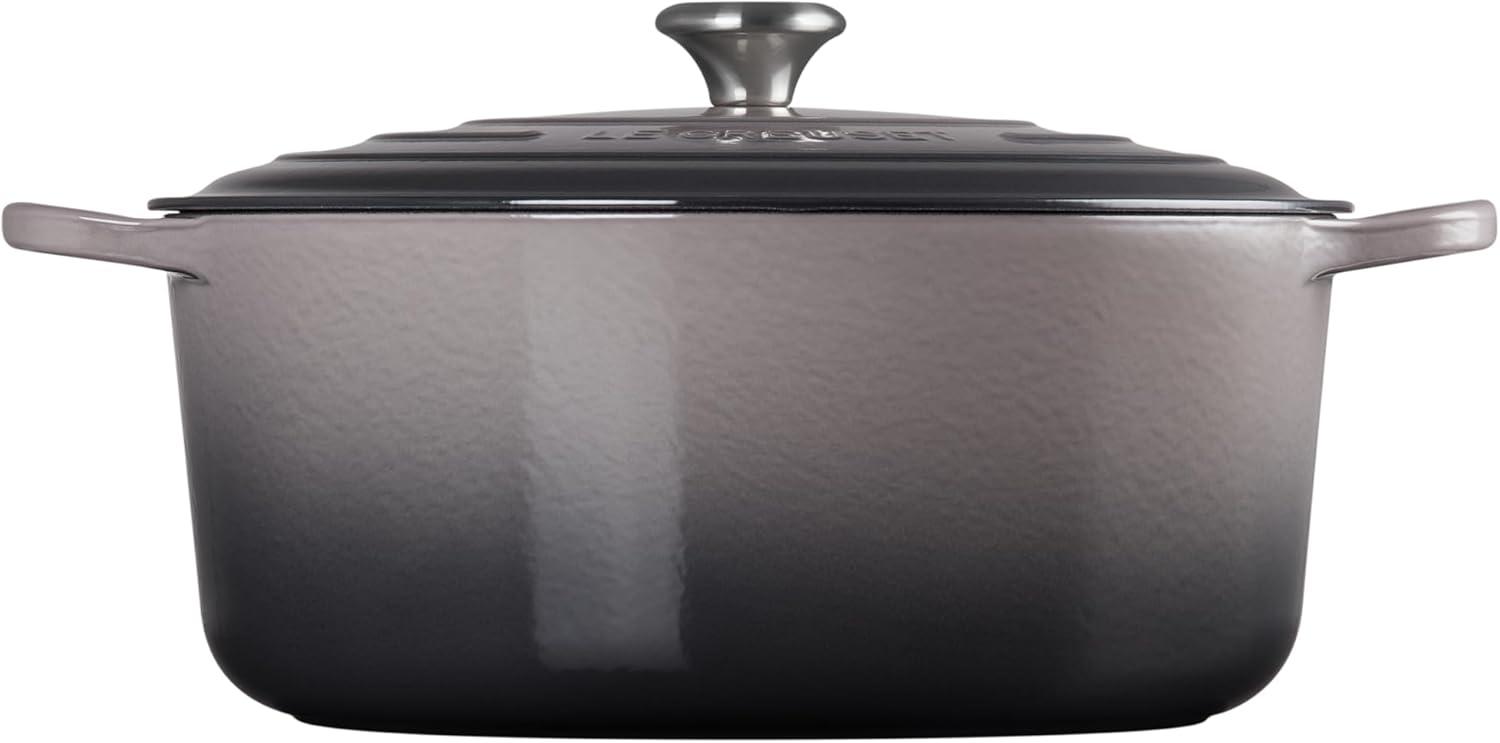 imageLe Creuset Enameled Cast Iron Signature Round Dutch Oven 725 qt Sea SaltOyster