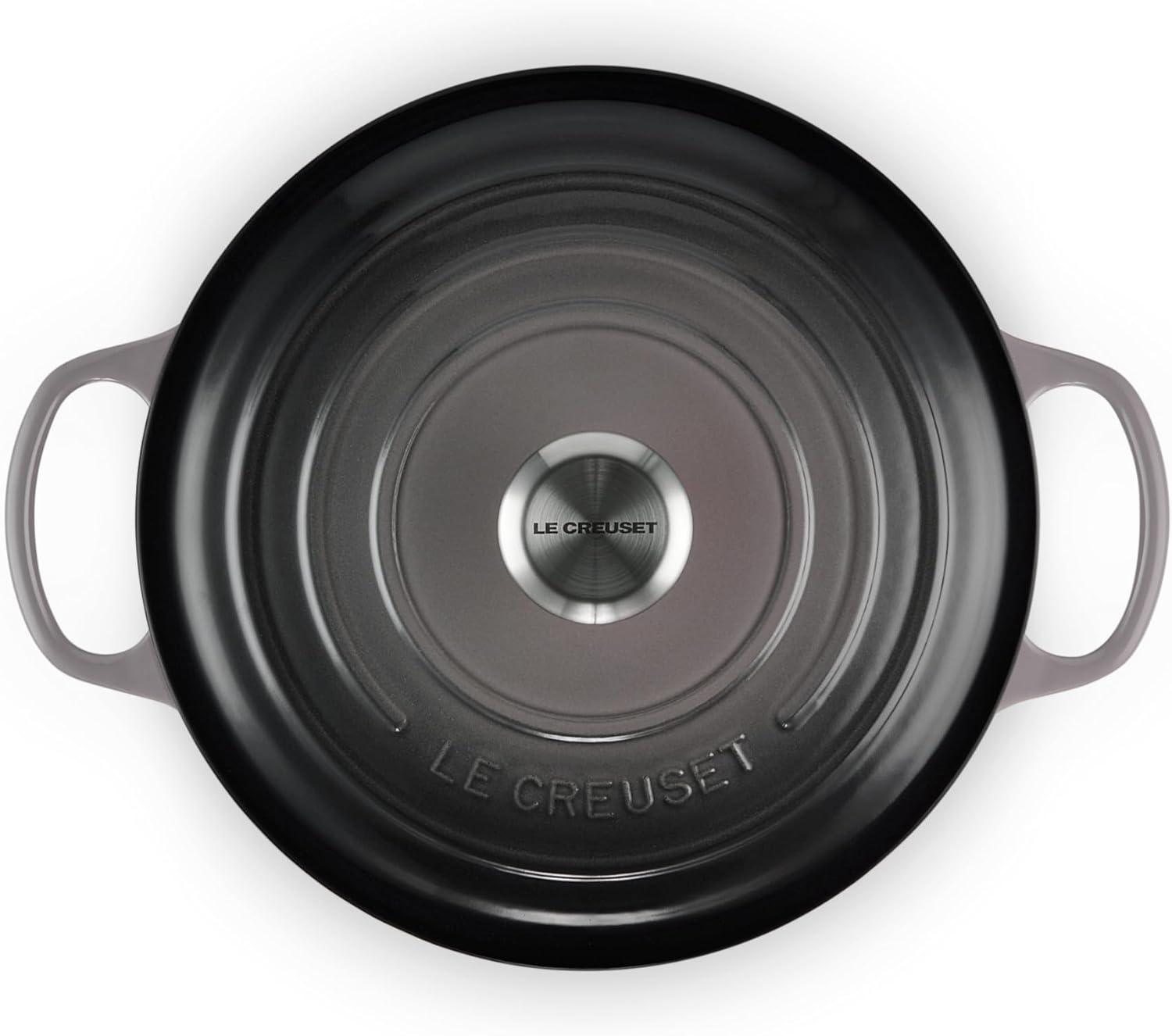 imageLe Creuset Enameled Cast Iron Signature Round Dutch Oven 725 qt Sea SaltOyster