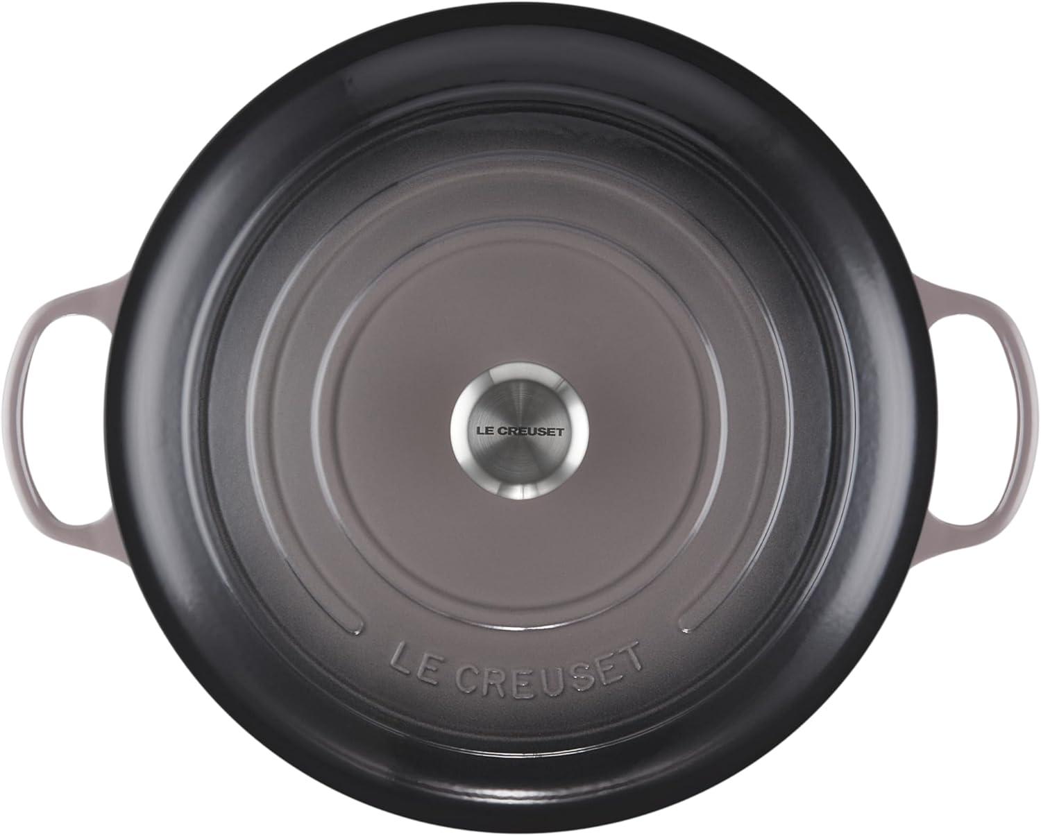 imageLe Creuset Enameled Cast Iron Signature Round Dutch Oven 725 qt Sea SaltOyster