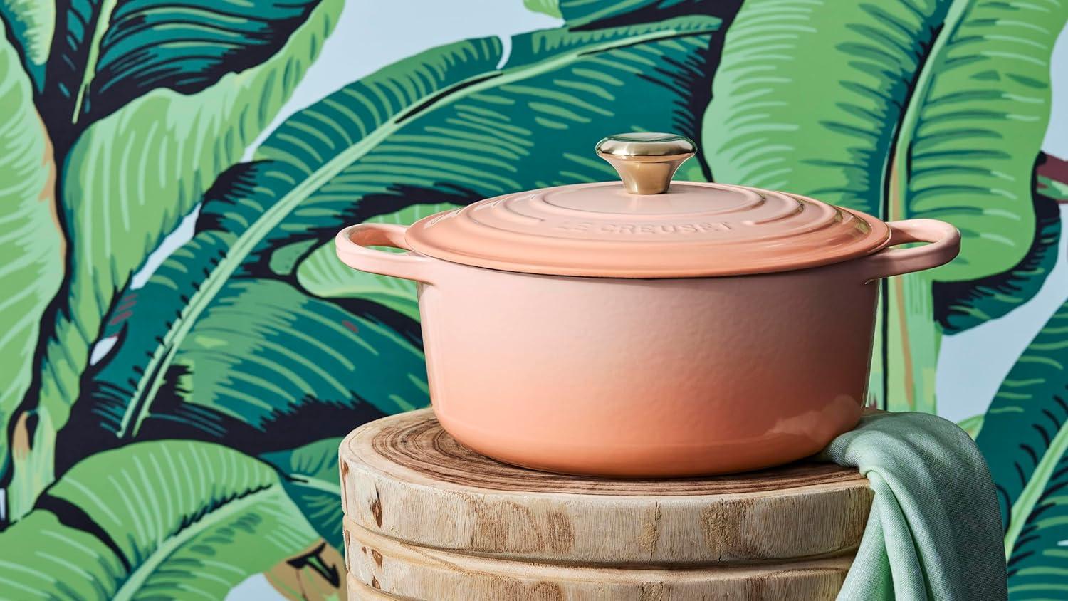 imageLe Creuset Enameled Cast Iron Signature Round Dutch Oven 725 qt Sea SaltPeche