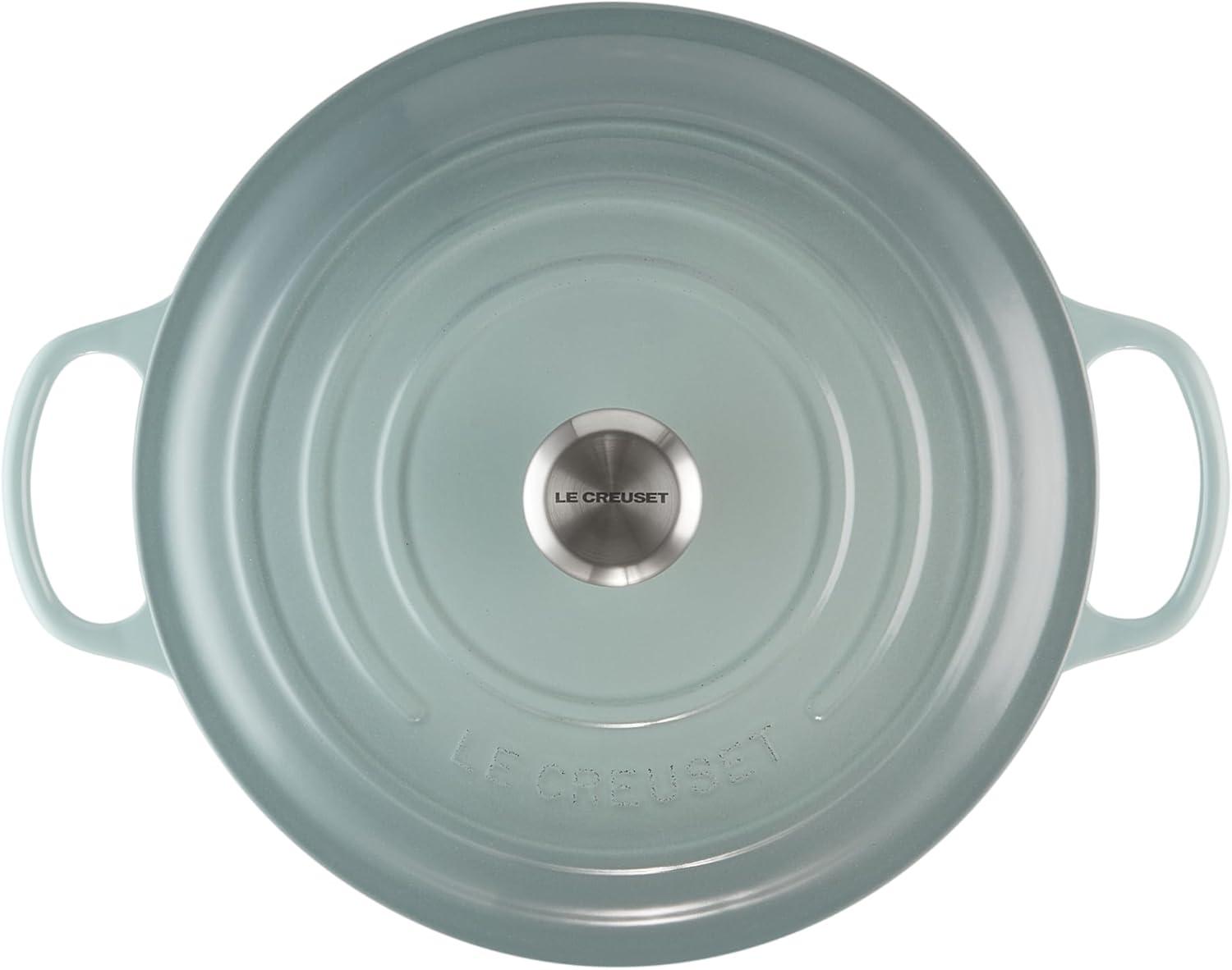 imageLe Creuset Enameled Cast Iron Signature Round Dutch Oven 725 qt Sea SaltSea Salt