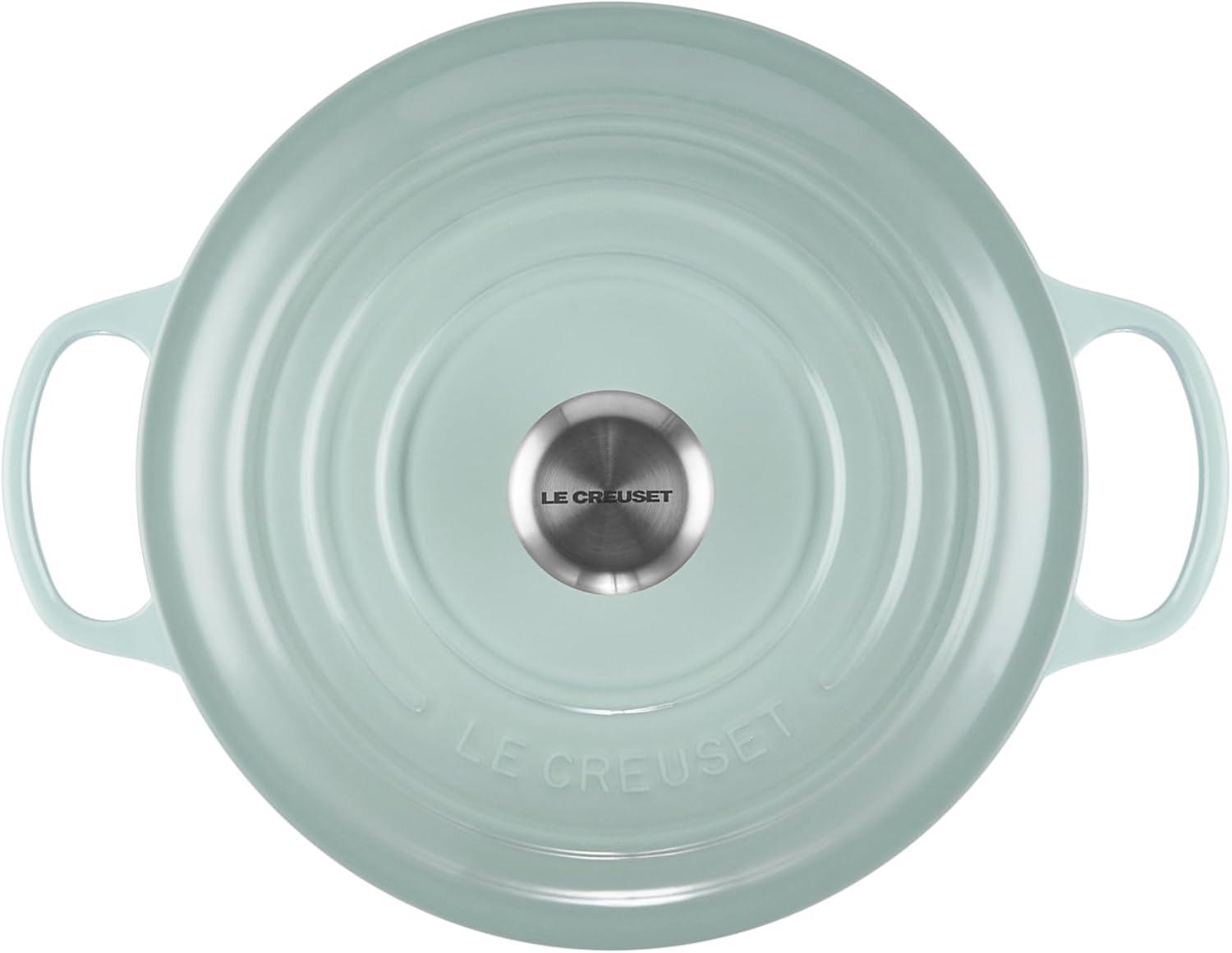 imageLe Creuset Enameled Cast Iron Signature Round Dutch Oven 725 qt Sea SaltSea Salt