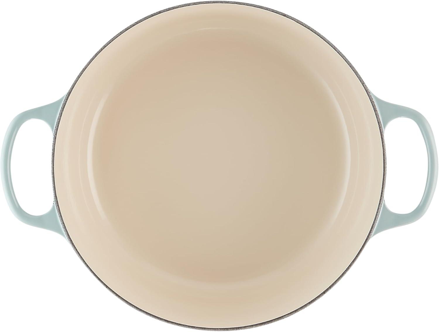 imageLe Creuset Enameled Cast Iron Signature Round Dutch Oven 725 qt Sea SaltSea Salt