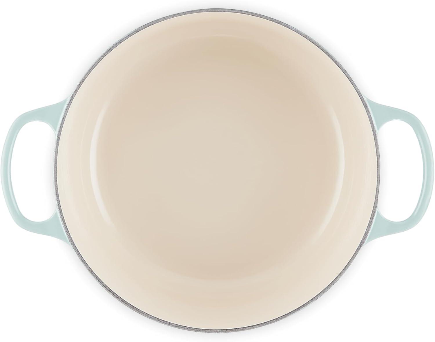 imageLe Creuset Enameled Cast Iron Signature Round Dutch Oven 725 qt Sea SaltSea Salt