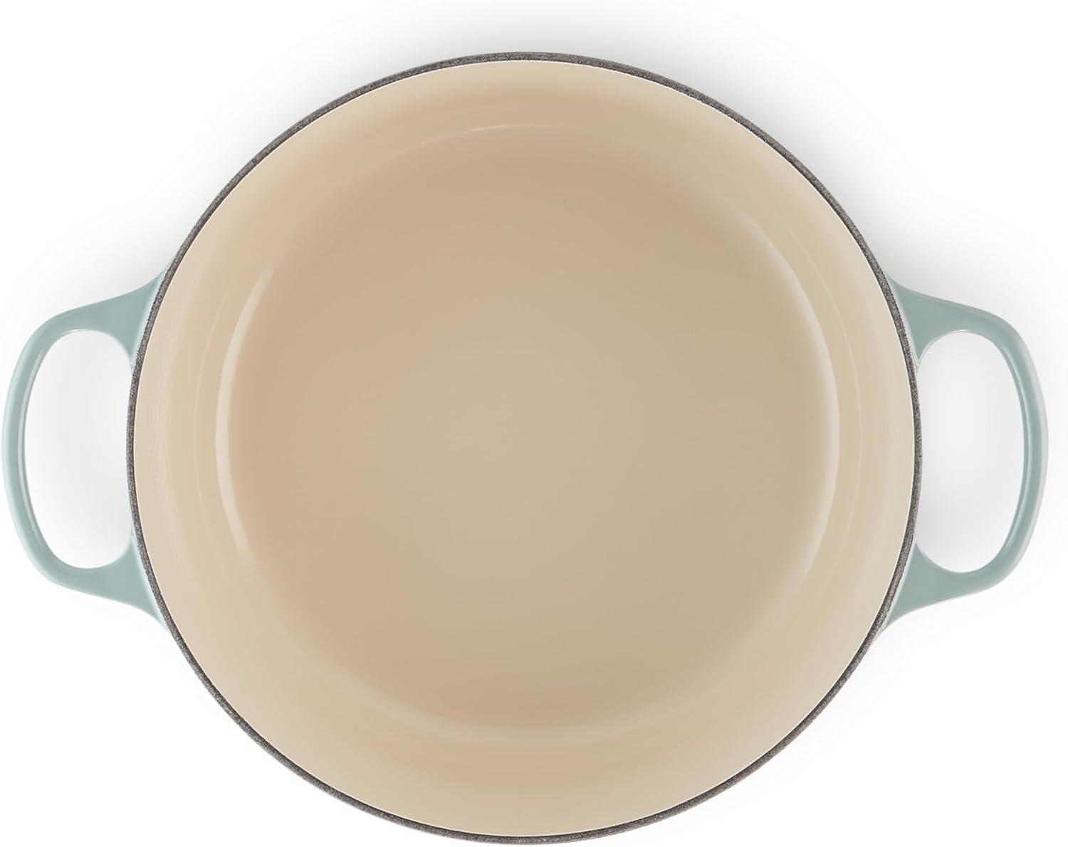 imageLe Creuset Enameled Cast Iron Signature Round Dutch Oven 725 qt Sea SaltSea Salt