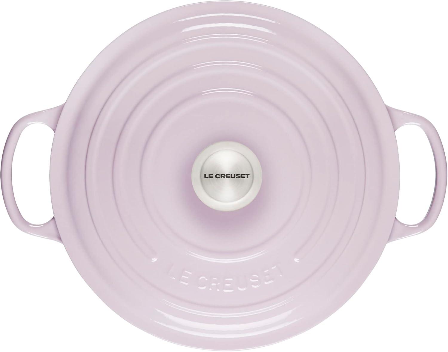 imageLe Creuset Enameled Cast Iron Signature Round Dutch Oven 725 qt Sea SaltShallot