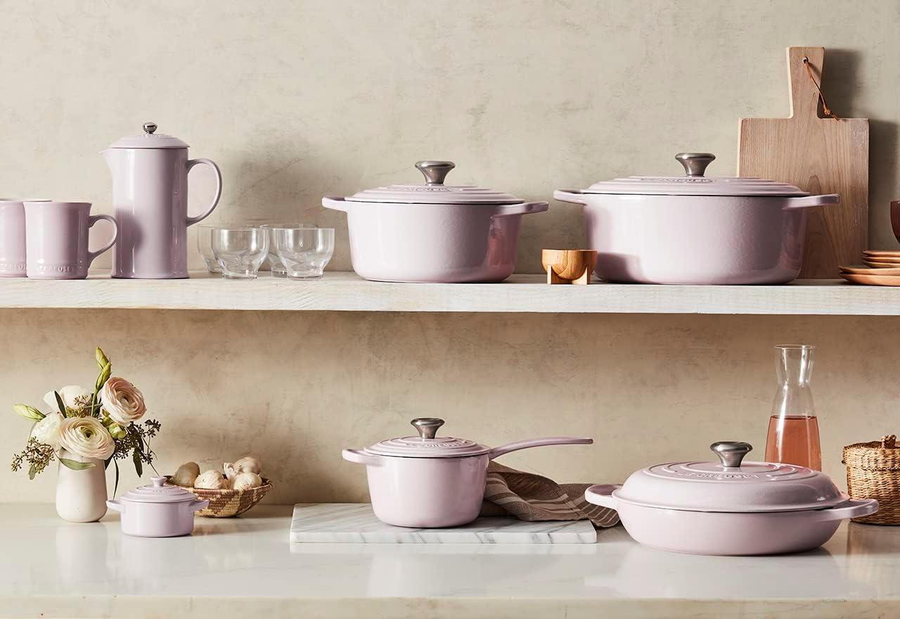 imageLe Creuset Enameled Cast Iron Signature Round Dutch Oven 725 qt Sea SaltShallot