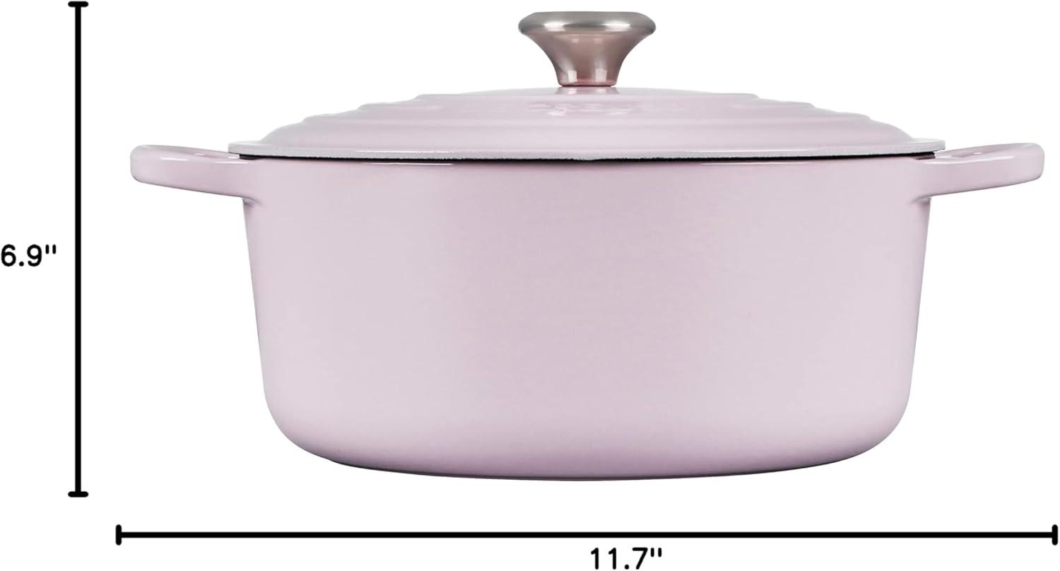 imageLe Creuset Enameled Cast Iron Signature Round Dutch Oven 725 qt Sea SaltShallot