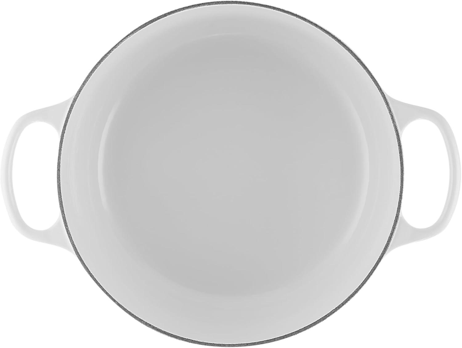 imageLe Creuset Enameled Cast Iron Signature Round Dutch Oven 725 qt Sea SaltWhite