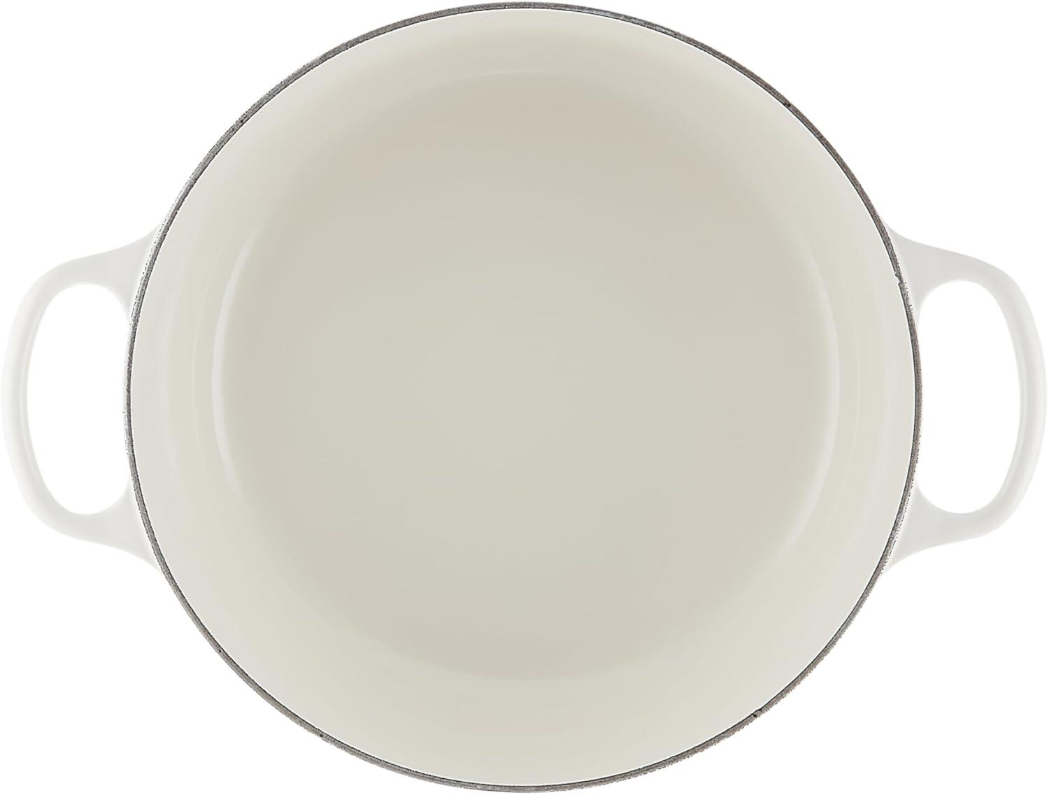 imageLe Creuset Enameled Cast Iron Signature Round Dutch Oven 725 qt Sea SaltWhite