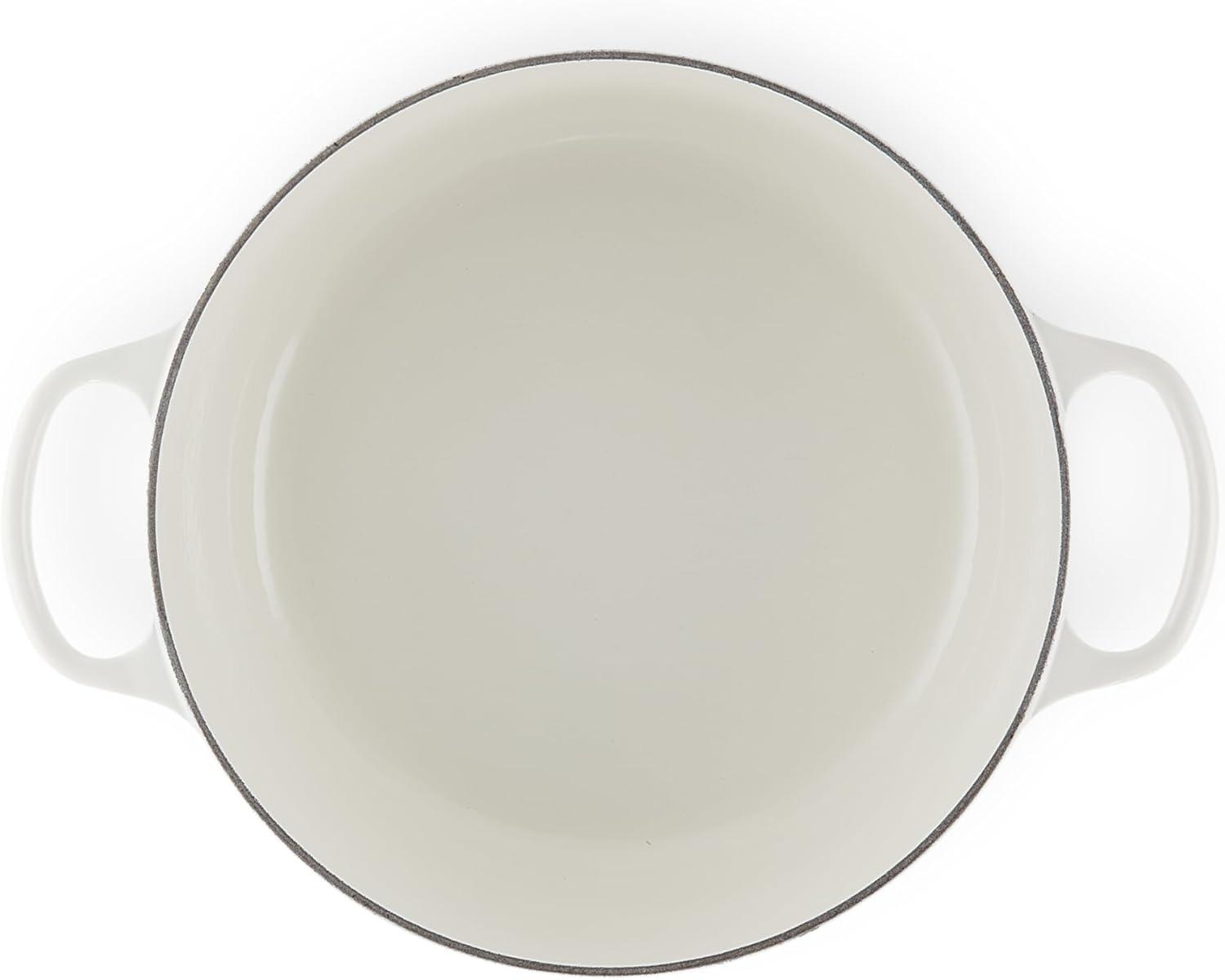 imageLe Creuset Enameled Cast Iron Signature Round Dutch Oven 725 qt Sea SaltWhite