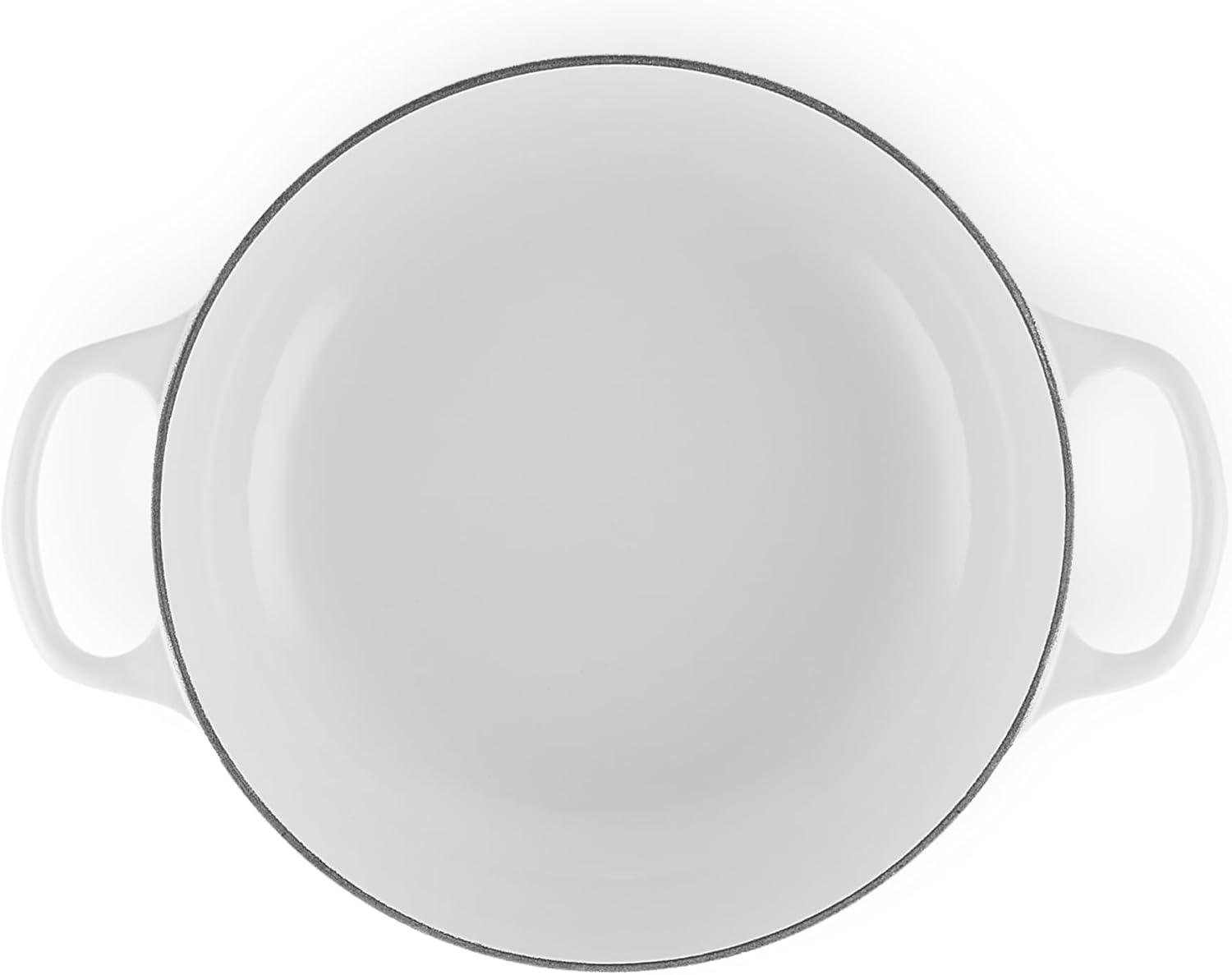 imageLe Creuset Enameled Cast Iron Signature Sauteuse Oven 35 qt OysterWhite
