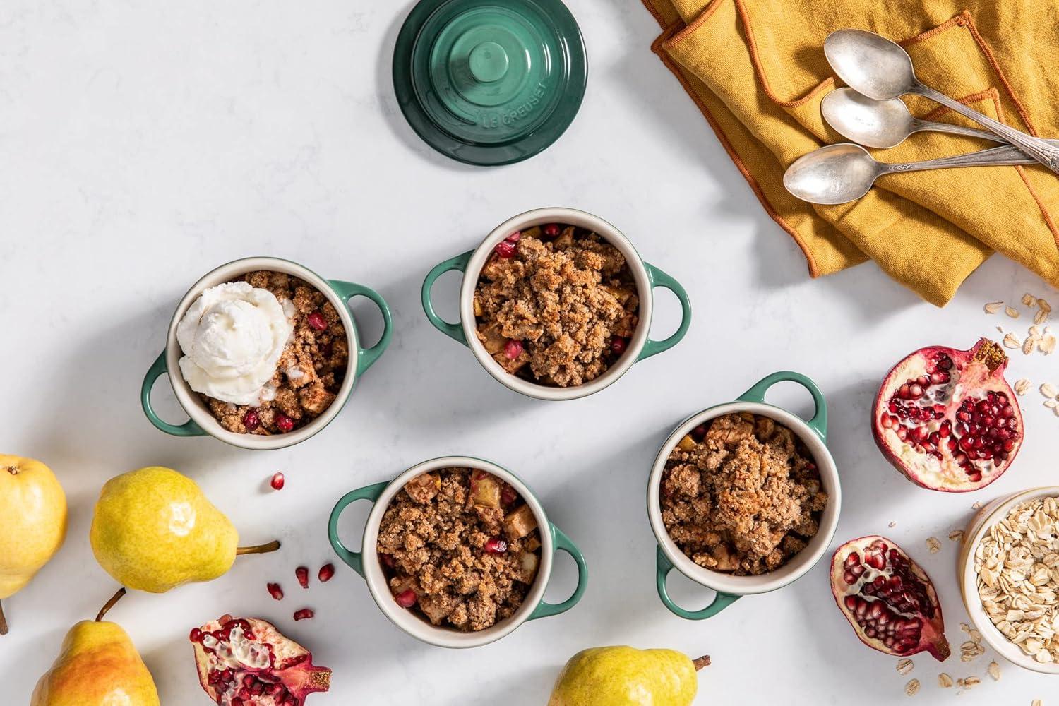 imageLe Creuset Stoneware Mini Round Cocotte 8 oz CaribbeanArtichaut