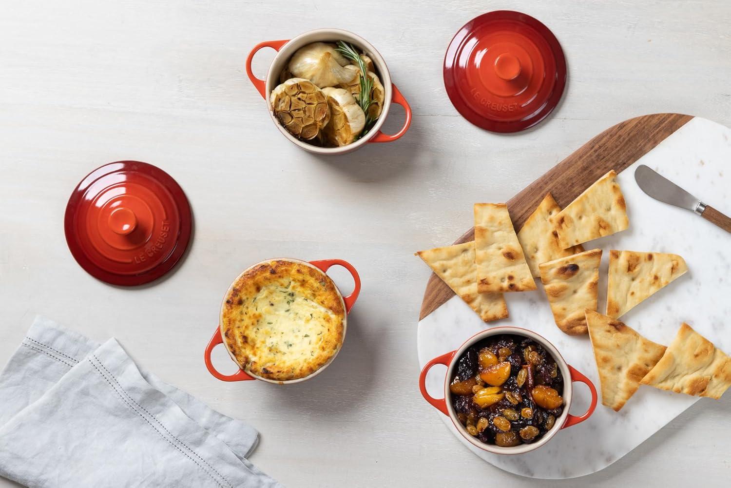 imageLe Creuset Stoneware Mini Round Cocotte 8 oz CaribbeanCerise