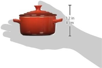 imageLe Creuset Stoneware Mini Round Cocotte 8 oz CaribbeanCerise