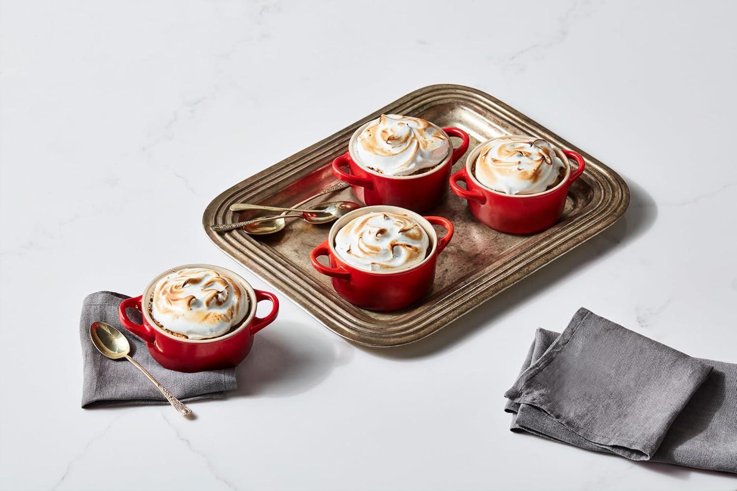 imageLe Creuset Stoneware Mini Round Cocotte 8 oz CaribbeanOlive