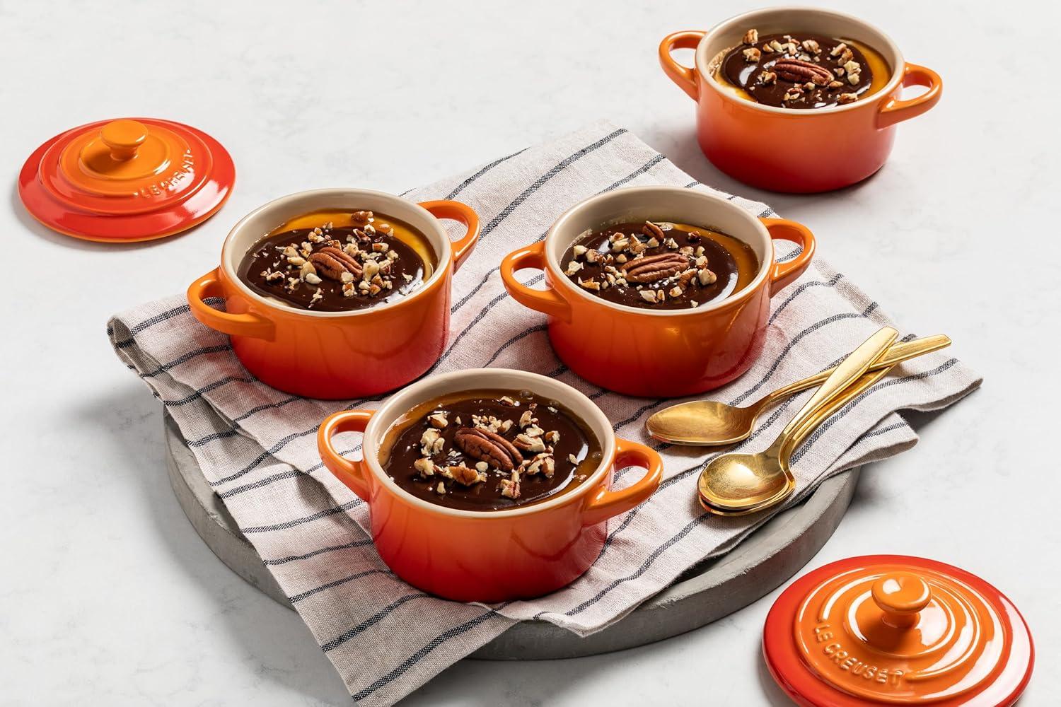 imageLe Creuset Stoneware Mini Round Cocotte 8 oz CaribbeanOlive