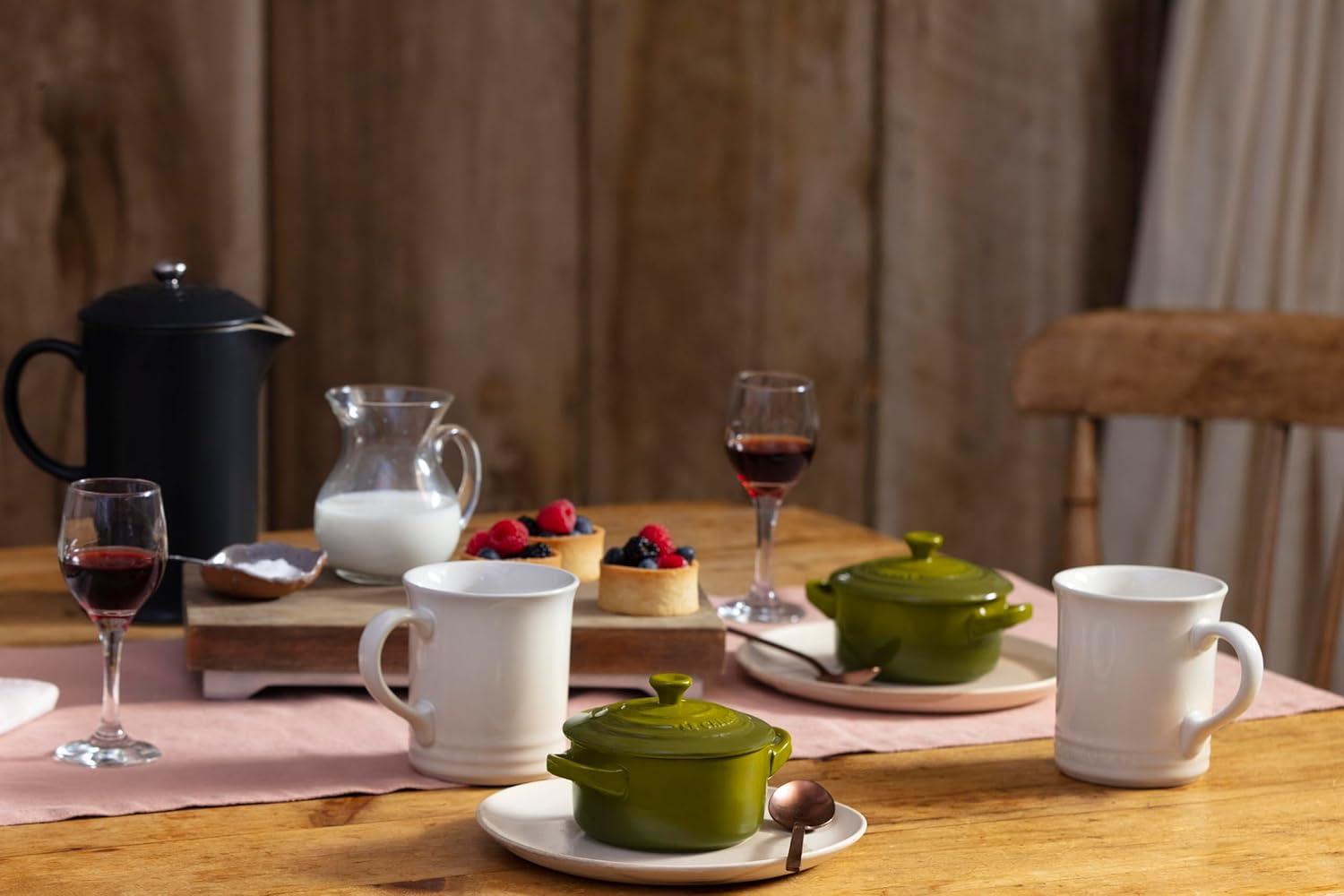 imageLe Creuset Stoneware Mini Round Cocotte 8 oz CaribbeanOlive