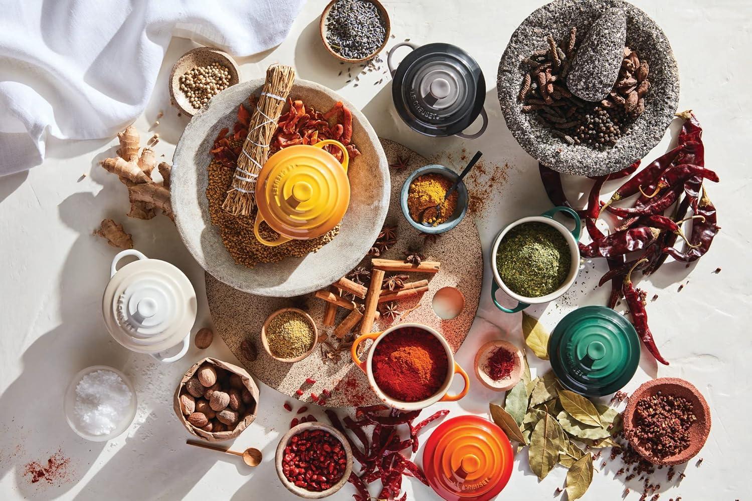 imageLe Creuset Stoneware Mini Round Cocotte 8 oz CaribbeanOyster