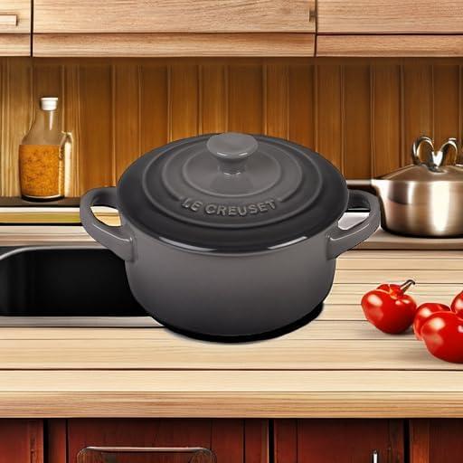 imageLe Creuset Stoneware Mini Round Cocotte 8 oz CaribbeanOyster