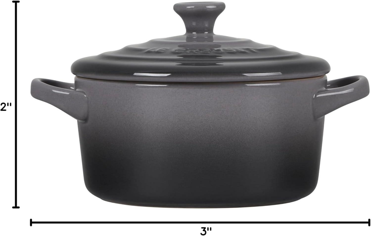 imageLe Creuset Stoneware Mini Round Cocotte 8 oz CaribbeanOyster