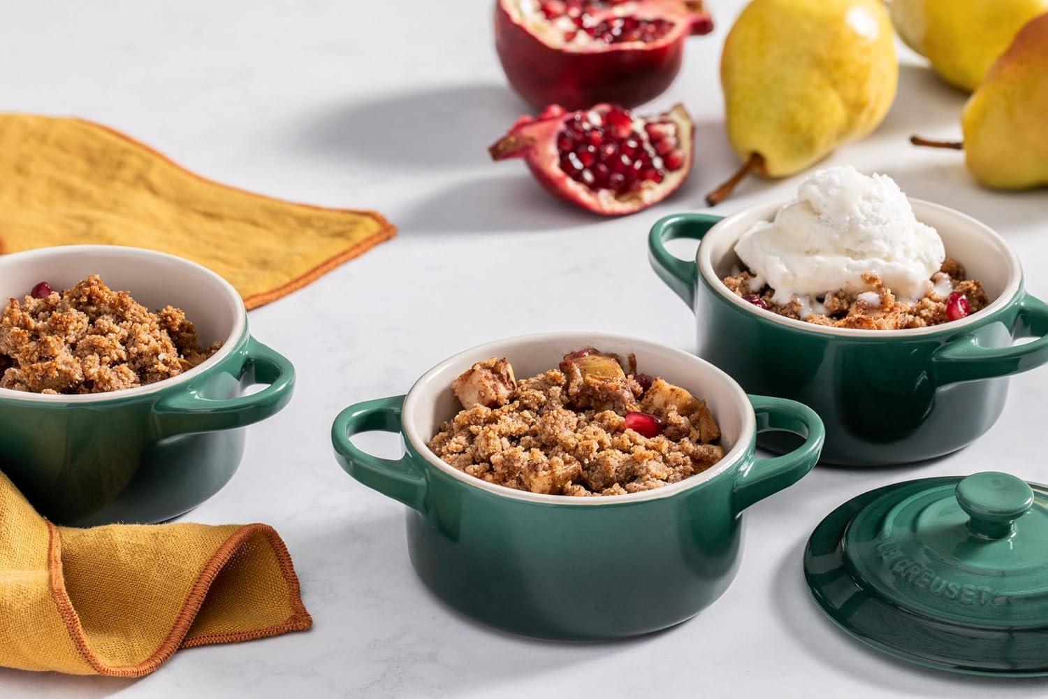 imageLe Creuset Stoneware Mini Round Cocotte 8 oz CaribbeanPalm