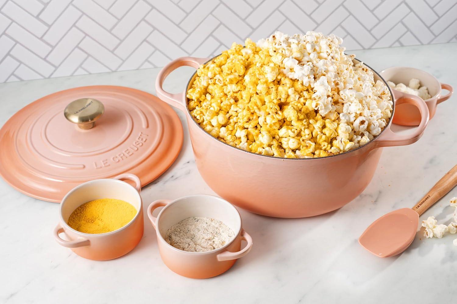 imageLe Creuset Stoneware Mini Round Cocotte 8 oz CaribbeanPeche