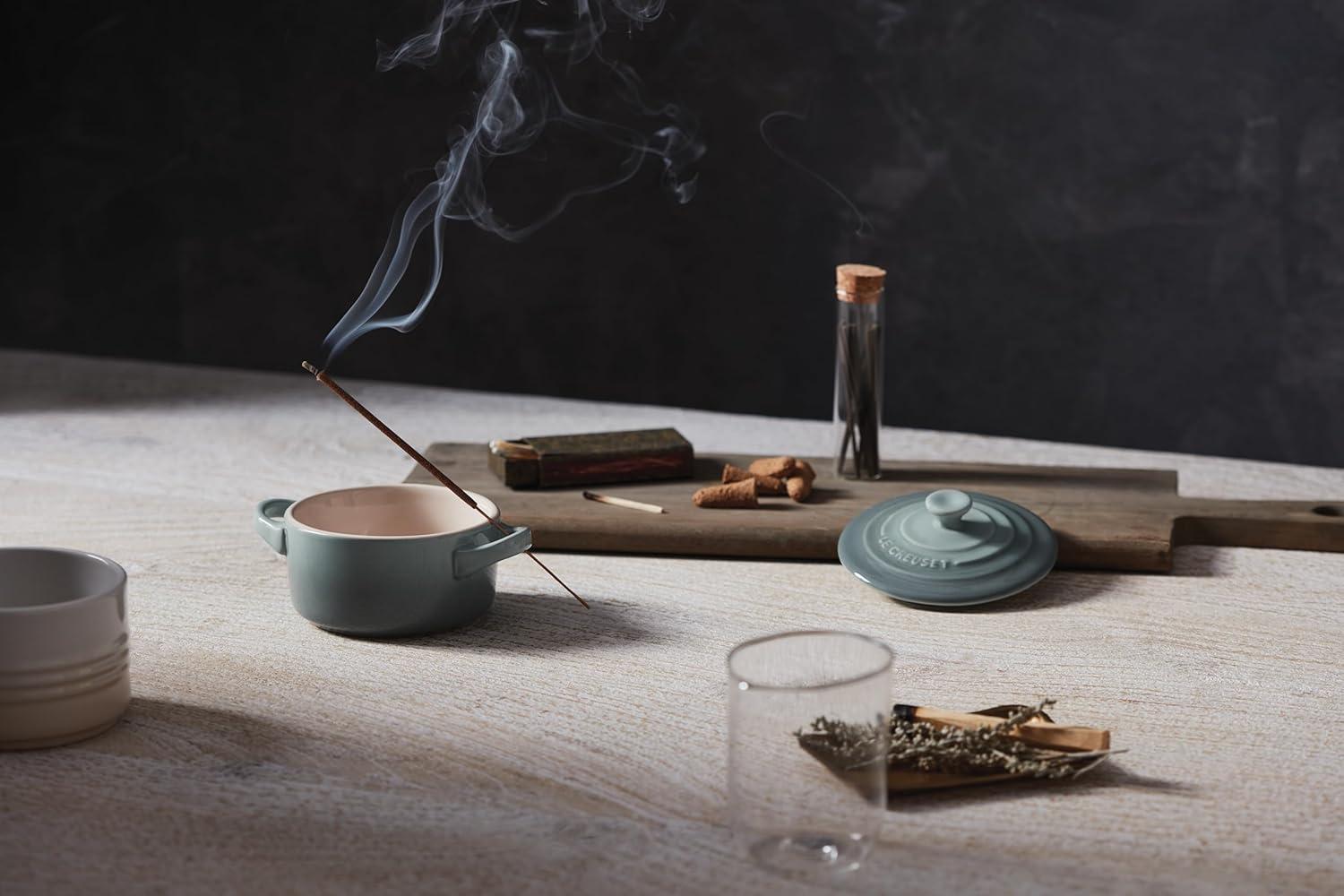 imageLe Creuset Stoneware Mini Round Cocotte 8 oz CaribbeanSea Salt