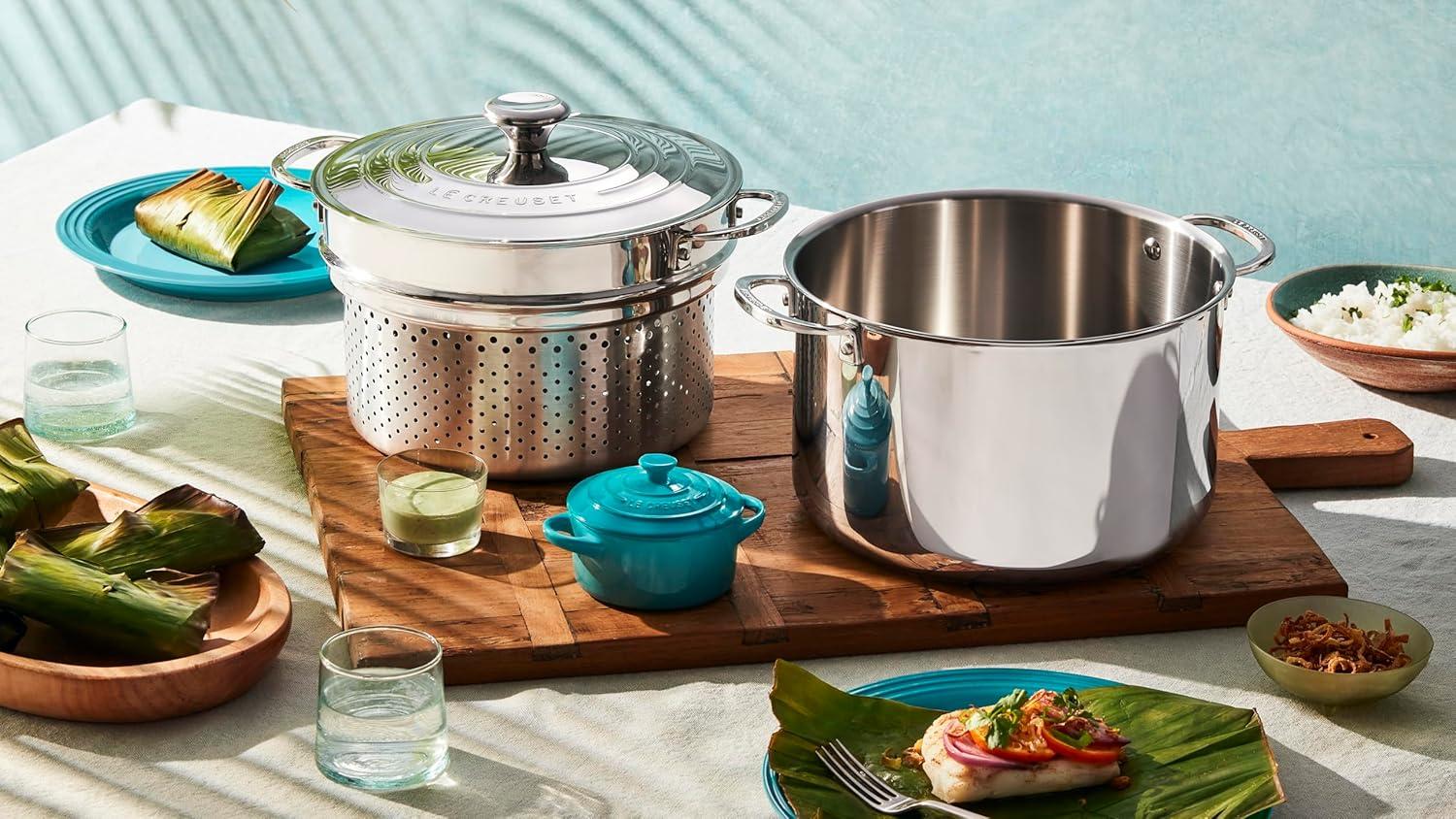 imageLe Creuset Stoneware Mini Round Cocotte 8 oz CaribbeanShallot