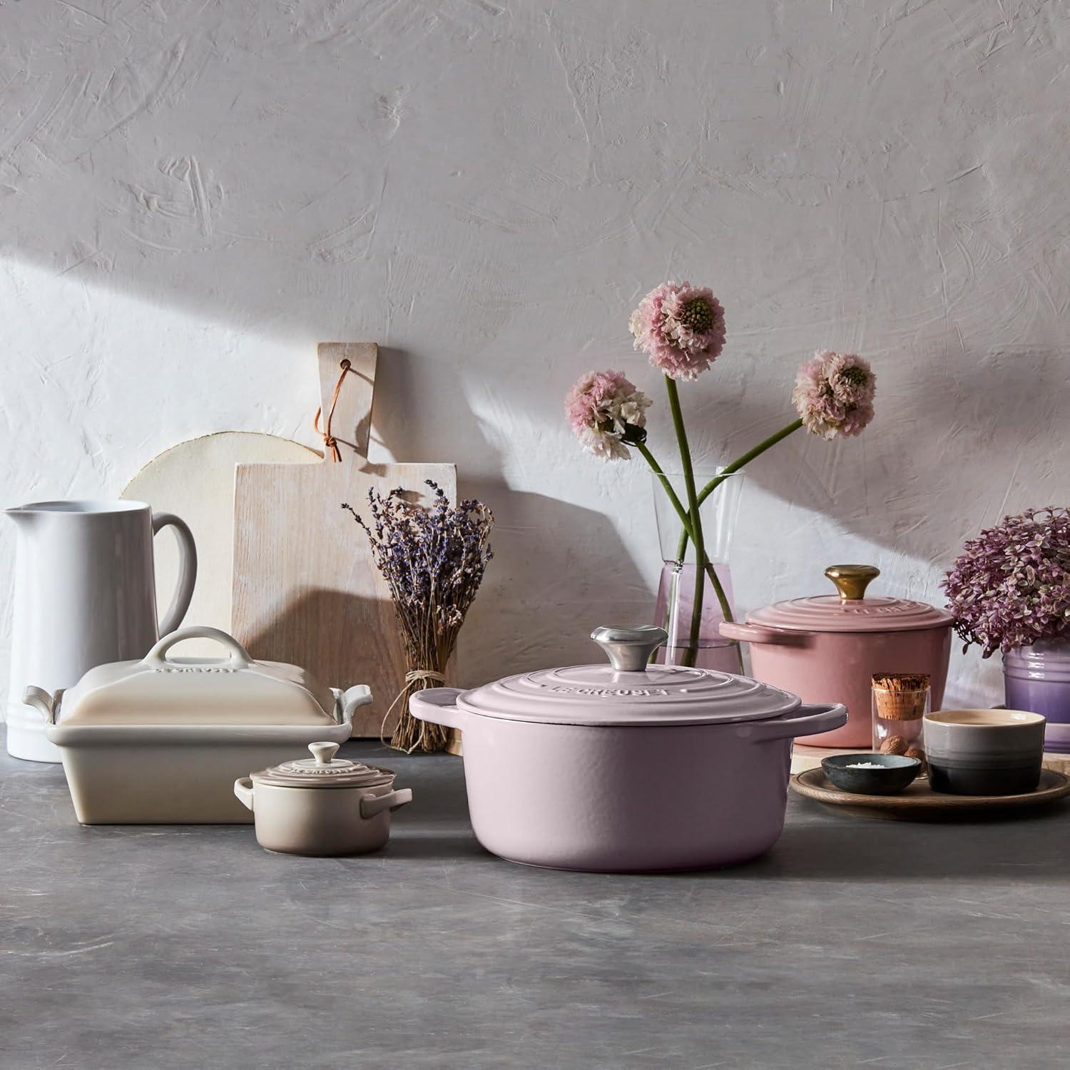 imageLe Creuset Stoneware Mini Round Cocotte 8 oz CaribbeanShallot