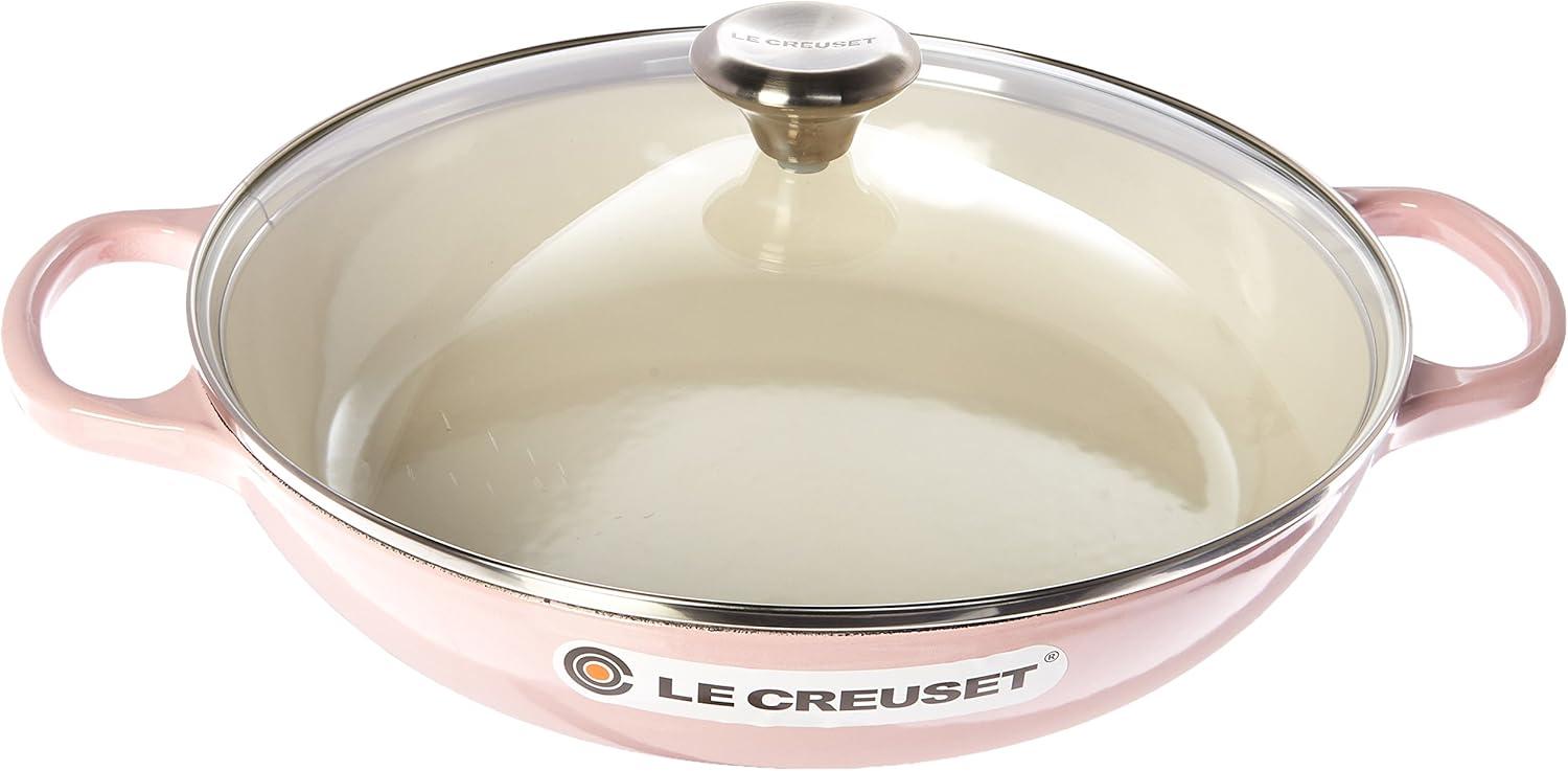 imageLe Creuset of America Enameled Cast Iron Buffet Casserole with Glass Lid 3 12 quart CherryHibiscus