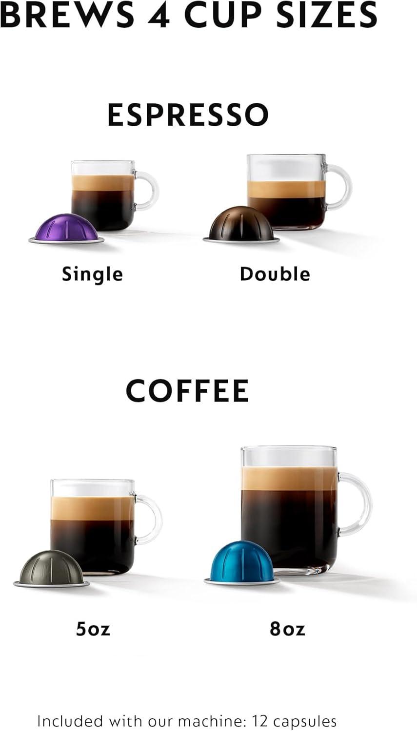 imageNespresso Vertuo Coffee and Espresso Maker by Breville ChromeChrome