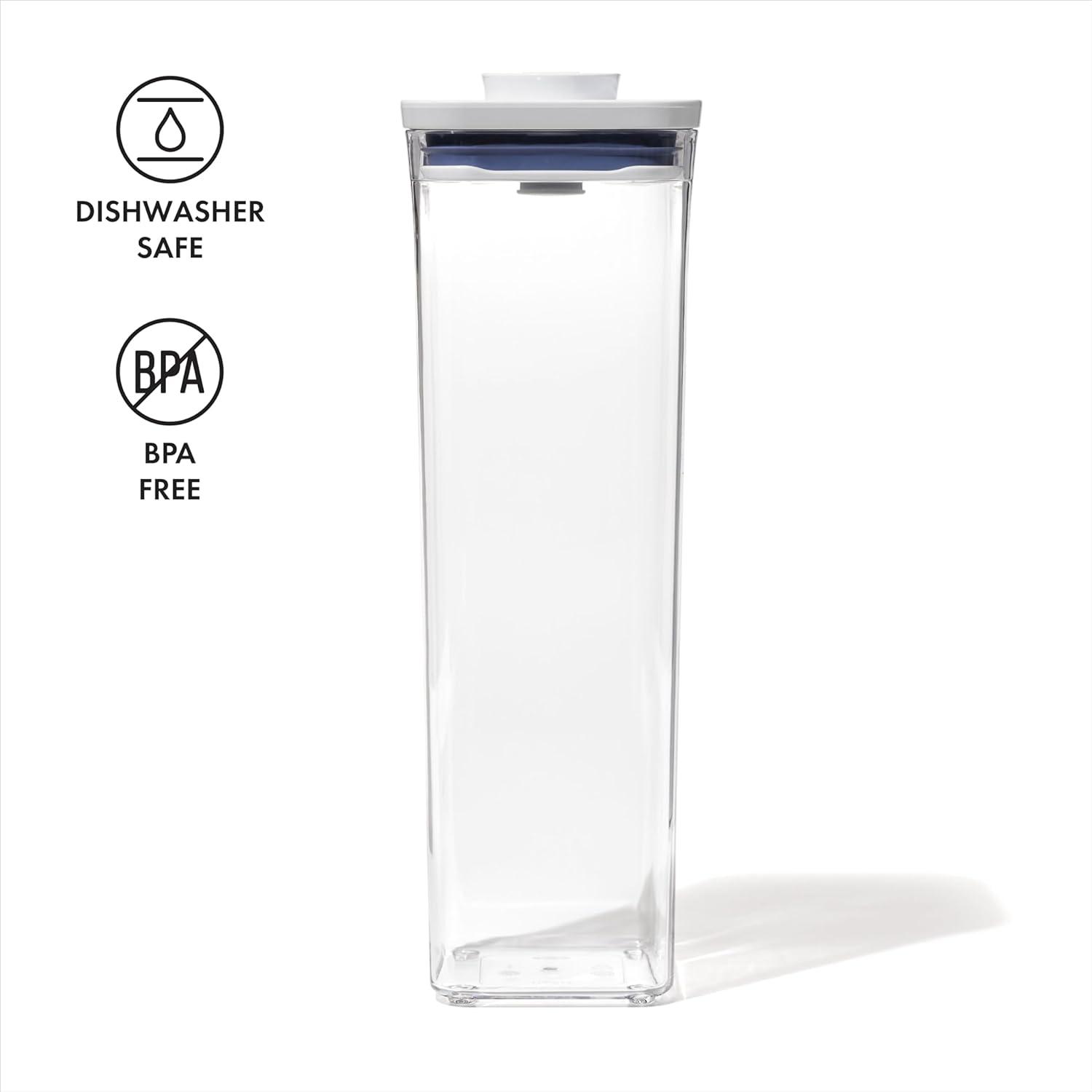 imageOXO Good Grips POP Container Airtight Food Storage Big Square Tall 60 Qt Ideal for bulk snacks and cereal23 Qt Square Spaghetti