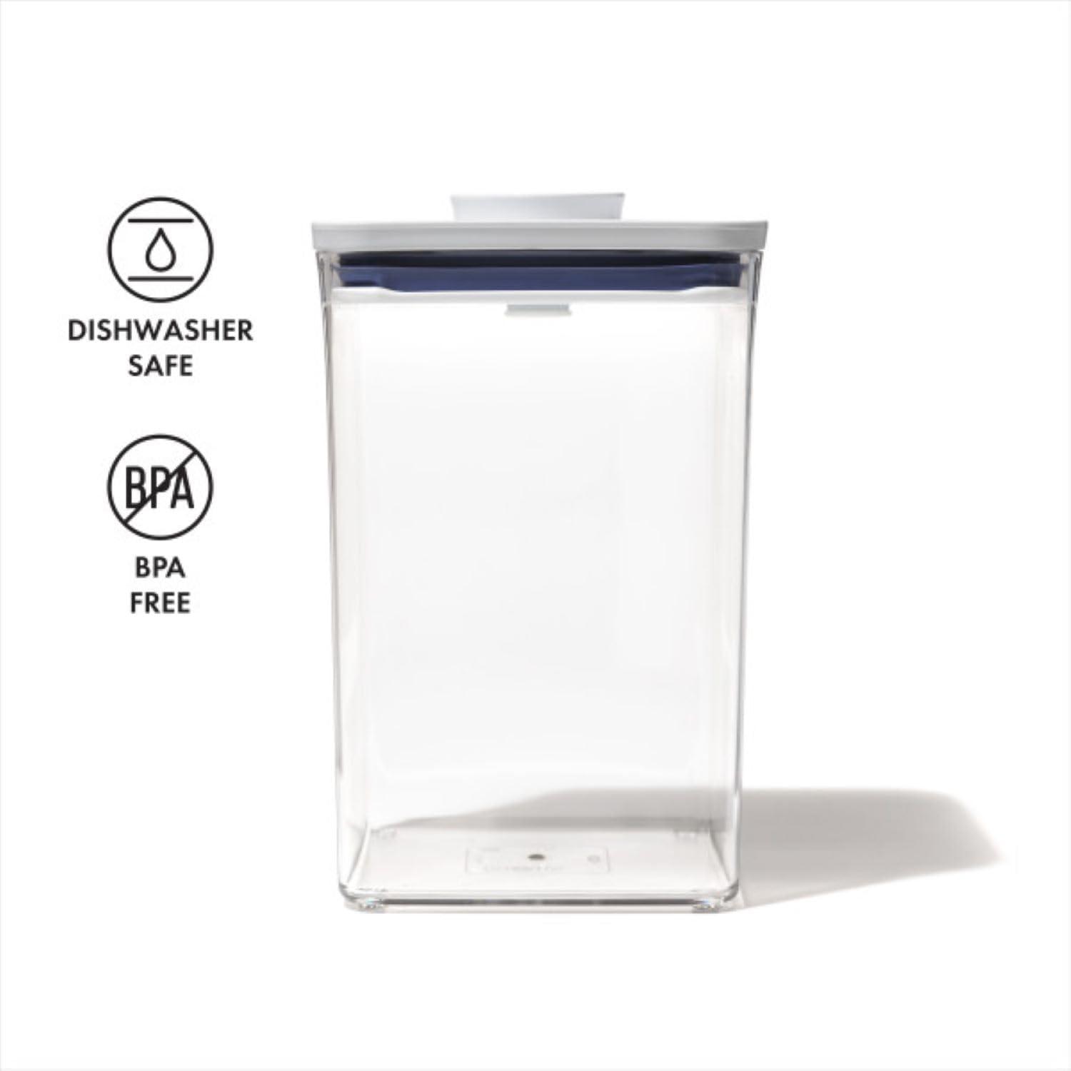 imageOXO Good Grips POP Container Airtight Food Storage Big Square Tall 60 Qt Ideal for bulk snacks and cereal44 Qt Square Flour